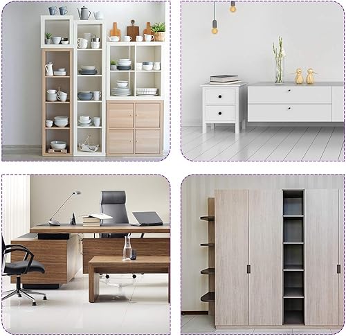 Miniatura 3 de uxcell Kit de conexión de muebles 3 en 1 0.315 in OD Cam Fitting, tornillos de clavija de 0.236 x 1.575 in, tuerca preinsertada de 0.236 in de