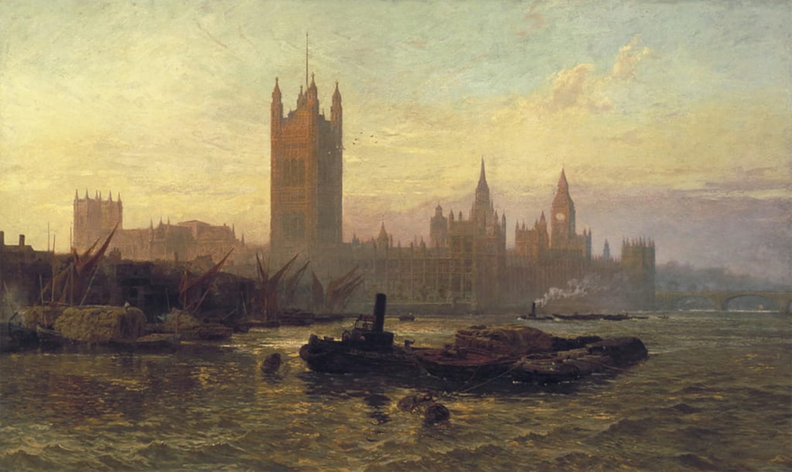 POSTERIIk Famous Print Pop Art Wall Art Graffiti the Westminster by George Vicat Cole Art Prints for Home Decor 60x90cm