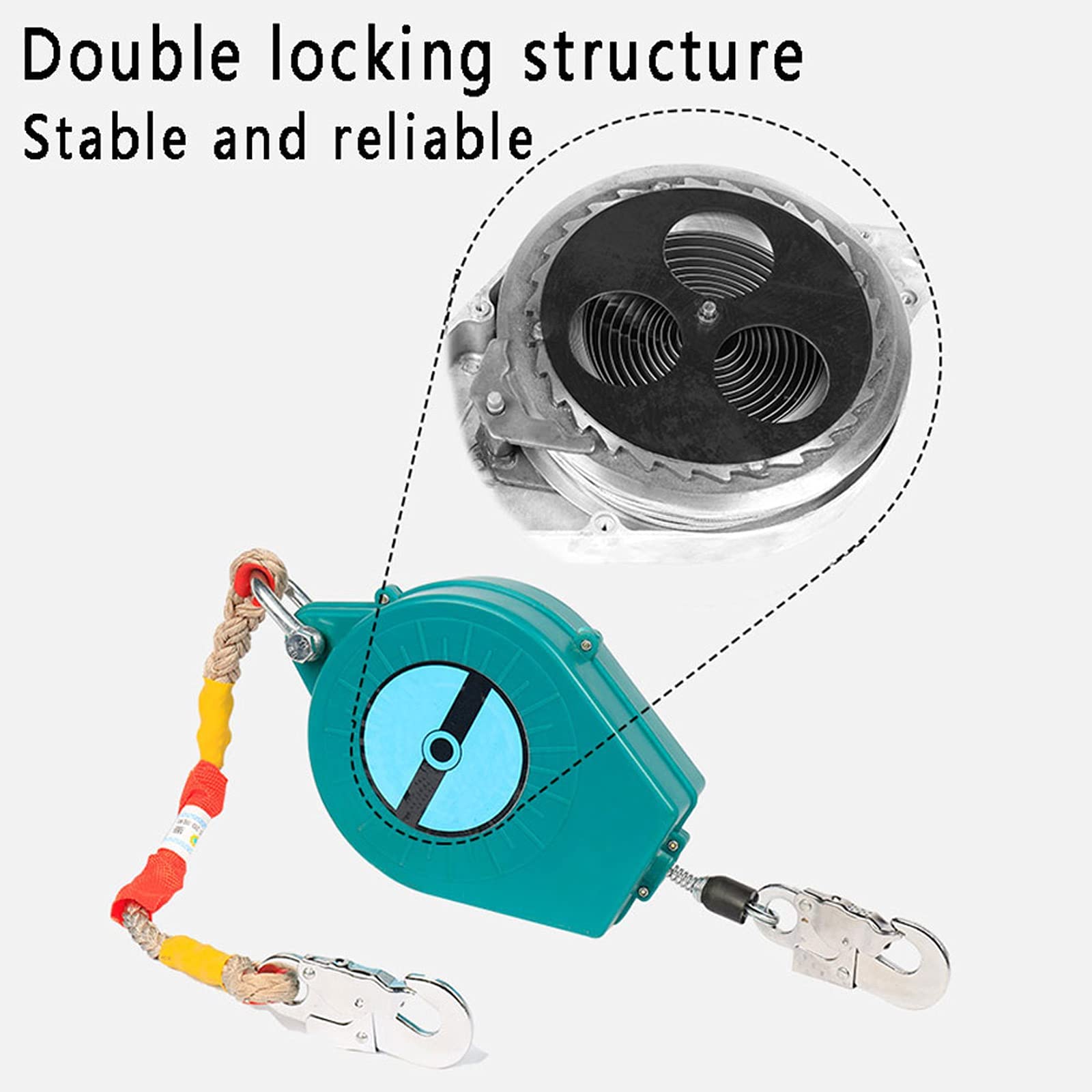 Wysuwany kabel ratunkowy 5 m/10 m/15 m/20 m, wysuwana smycz narzędziowa, wyposażenie ochrony osobistej, smycz chroniąca przed upadkiem do prac powietrznych, constr