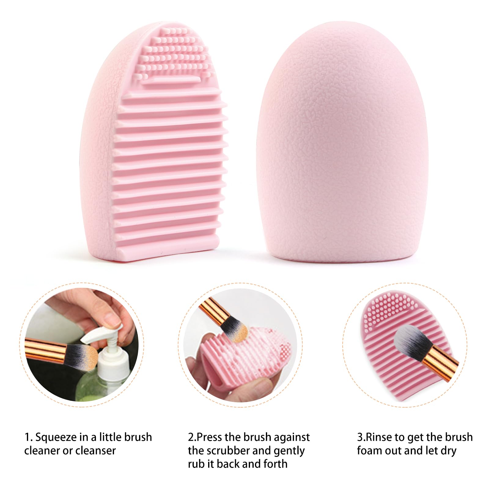 MAANGE Makeup Brush Set 49 Pcs Makeup Tool Set Premium Synthetic Foundation Powder Concealers Eye shadows Blush Makeup Brushes (Pink, 49 Piece Set)