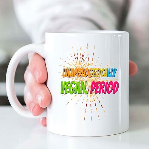 Miniatura 7 de Humorous Plant-based Gift, Ideal Vegetarian's Birthday Surprise - Cute Vegan Idea Funny Quote on 11 Oz White Ceramic Coffee Mug