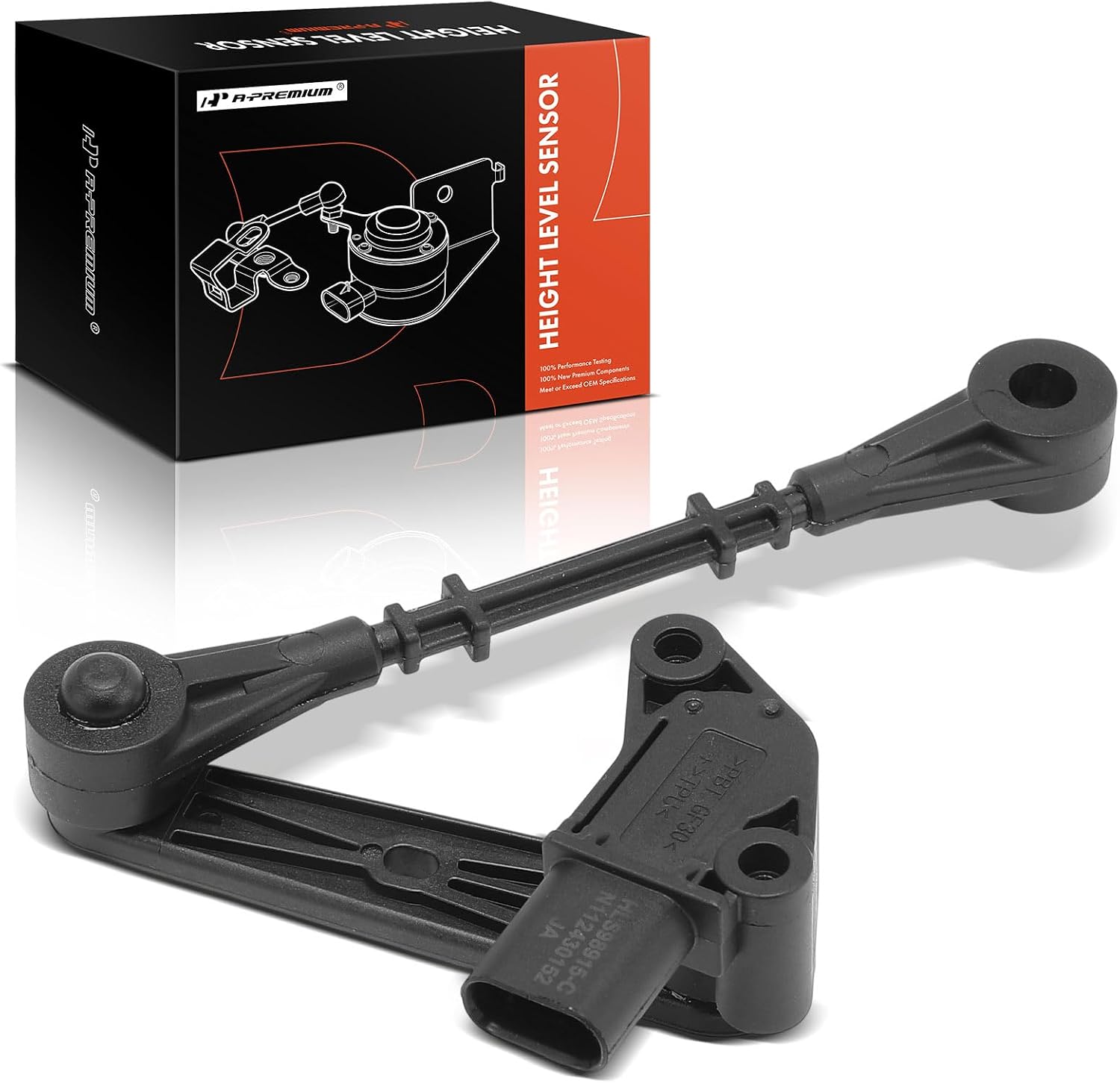 A-Premium Ride Height Level Sensor Compatible with Land Rover Range Rover 2013-2022, Range Rover Sport 2014-2022, Discovery 2017-2023, Defender 110 2020-2024, Defender 90, Defender 130, Rear Side