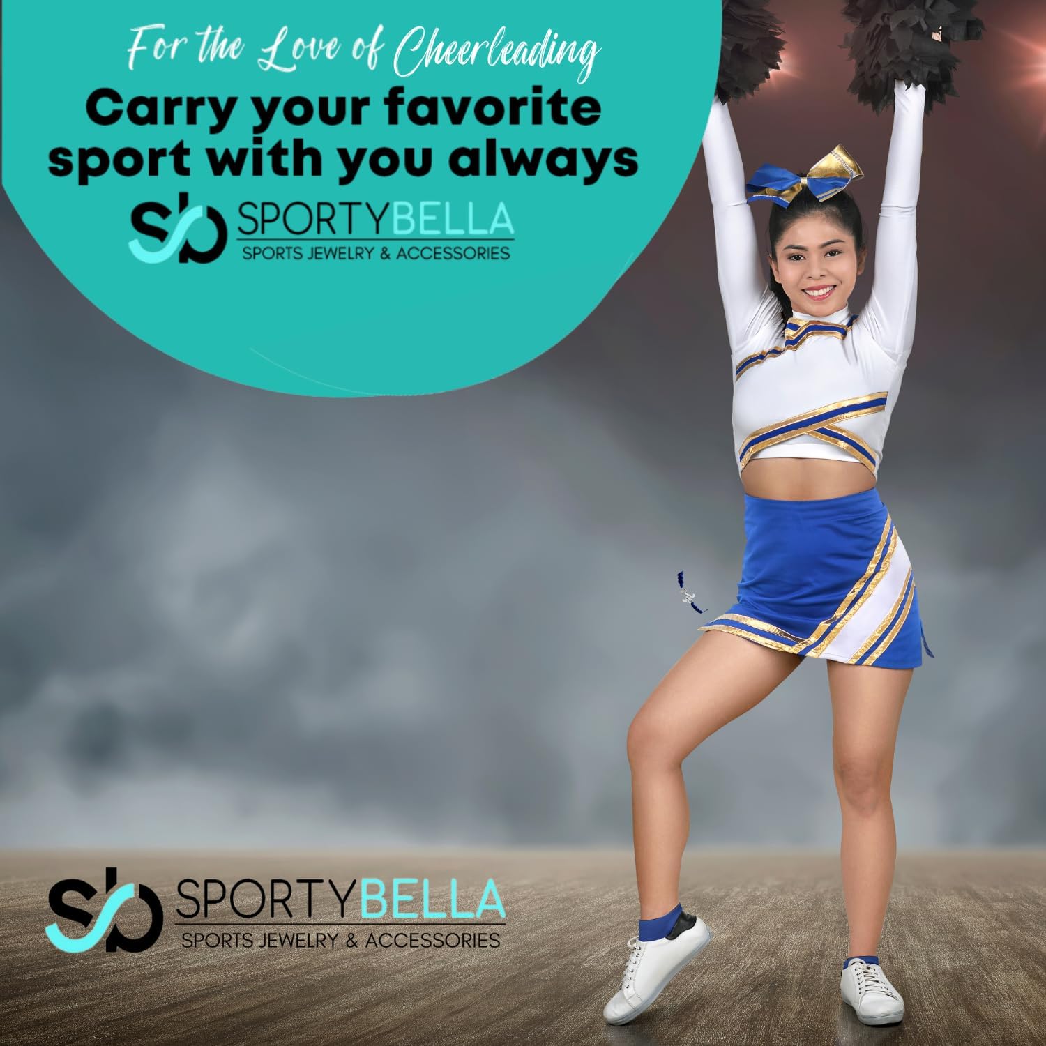 Cheer Charm Bead – Silver-Plated Heart Dangle Charm for Bracelets & Necklaces – Compatible with Pandora, Troll, Chamilia & European Bracelets – Gift for Cheerleaders & Cheer Coaches - Image 7