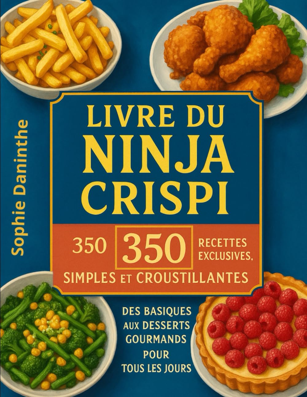 Livre du Ninja Crispi: 350 Recettes Exclusives, Simples et Croustillantes – Des Basiques aux Desserts Gourmands pour Tous les Jours