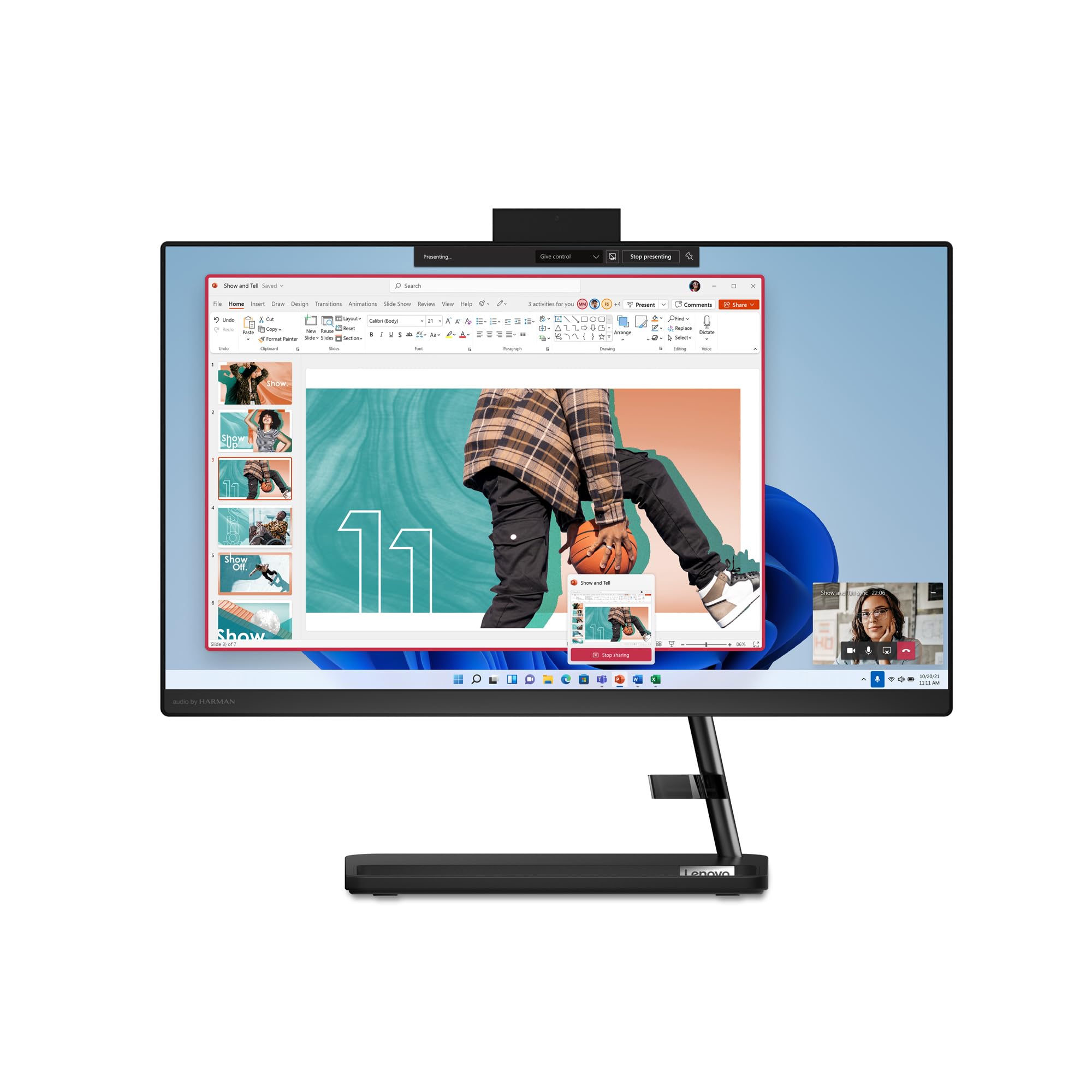 LenovoIdeaCentre AIO 3i - All in One Desktop - PC Computer - Mouse & Keyboard Included - 21.5" FHD Display - Windows 11-8GB Memory - 256GB Storage - Intel Core i3-1215U