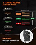 LEKATO TC50 2 In 1 Guitar Capo Tuner for Acoustic Electric Guitar, Semi-step Tuning Mode, USB Rechargeable, Precision Tuning, LED Edge Lighting Display, Electroplating Black