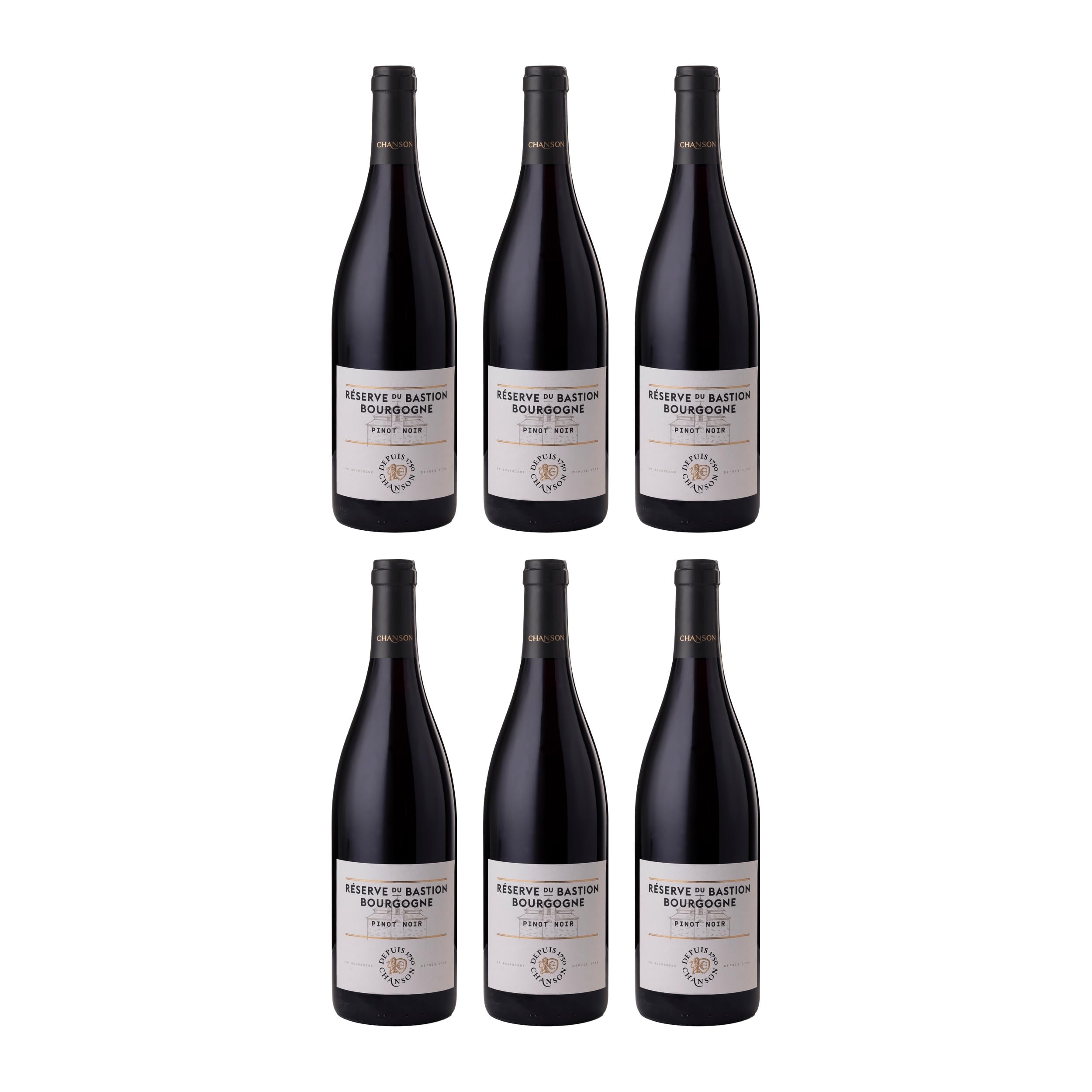 Domaine Chanson Père Fils Bourgogne Pinot Noir Rotwein Rot trocken Frankreich inkl. FeinWert E-Book (6 x 0.75 l)