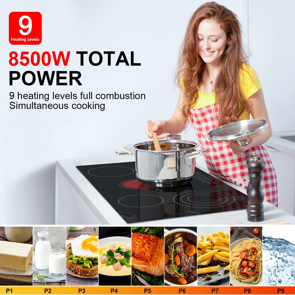 chef 90cm electric cooktop