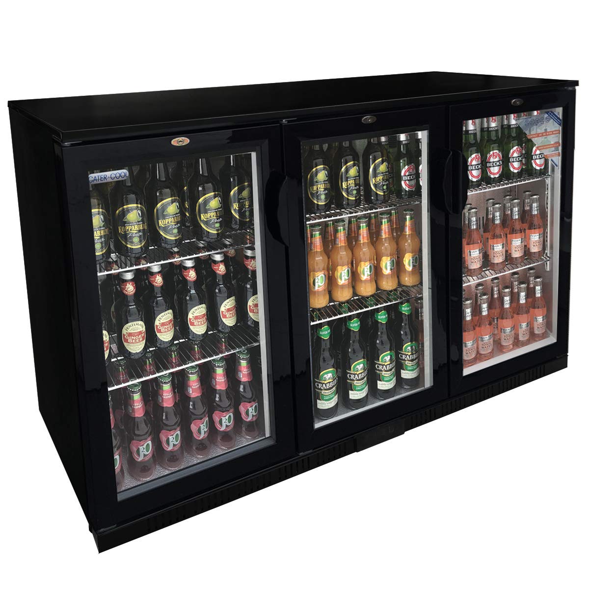 Cater-Cool Triple Hinged Door Bottle Cooler with LED Lighting CK0503LED (UK Mainland Del Only)