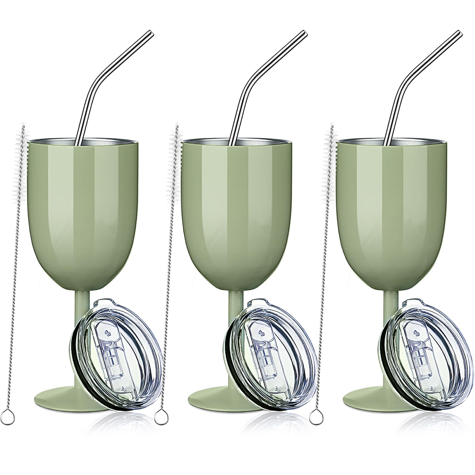 Verre a vin en acier inoxydable isotherme 300ml pour pique-nique
