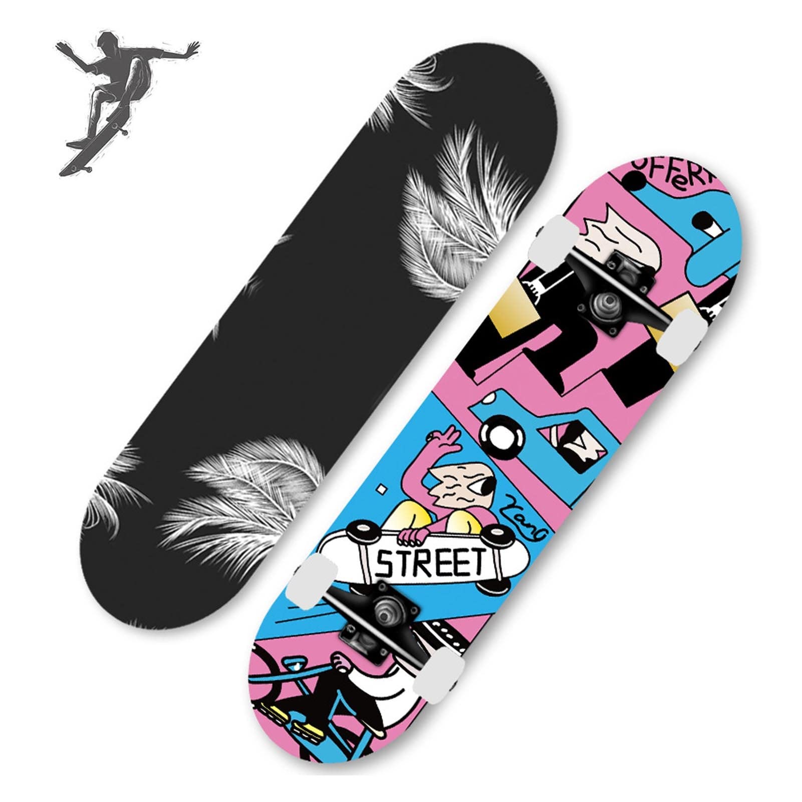 Amazon.co.jp: スケボー コンプリート/スケートボード 完成品/メープル  