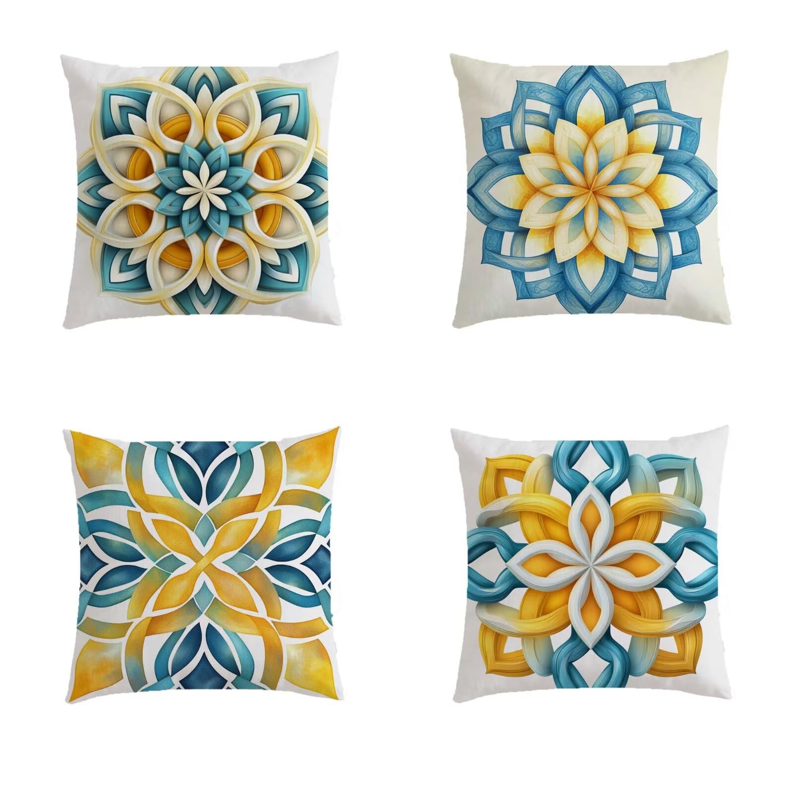 Housse coussin 70x70cm imperméable salon de jardin exterieur carré