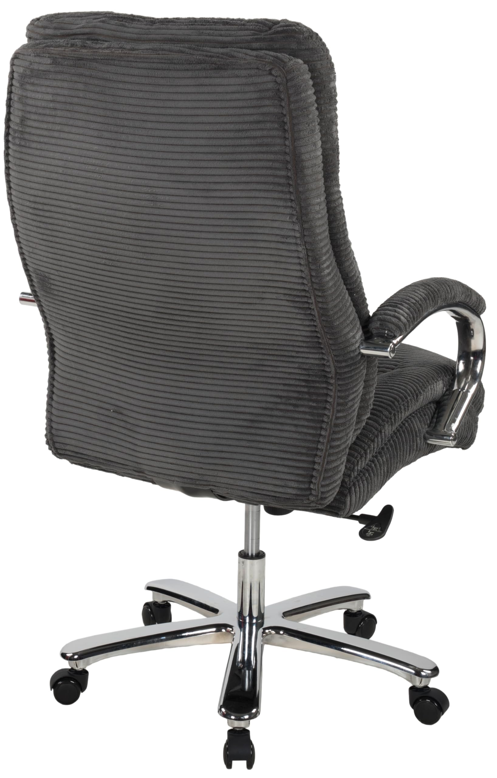 Duo Collection Chefsessel Federico | Bürostuhl Kordstoff | belastbar bis 180 kg (Anthrazit)