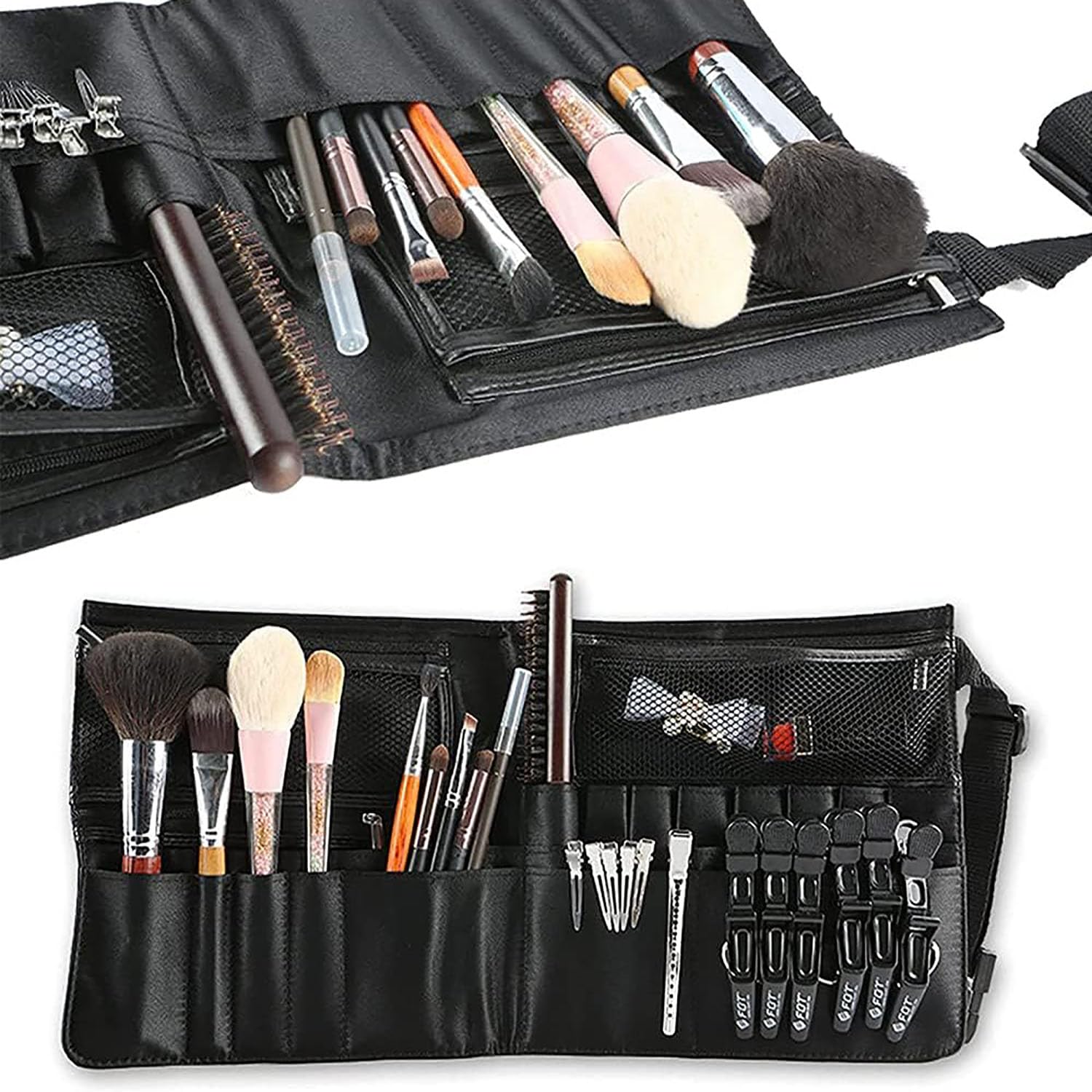 Beauty Case da Viaggio, Porta Pennelli Make Up, Borsa per Trucco, Trousse Trucchi, Makeup Bag per Artisti