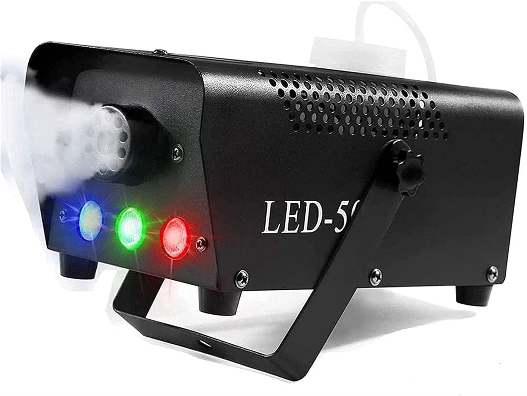 LEFEDA Pequeña máquina de Niebla 500W máquina de Humo con Luces LED Control Remoto inalámbrico Fiestas de Halloween Vacaciones Bodas