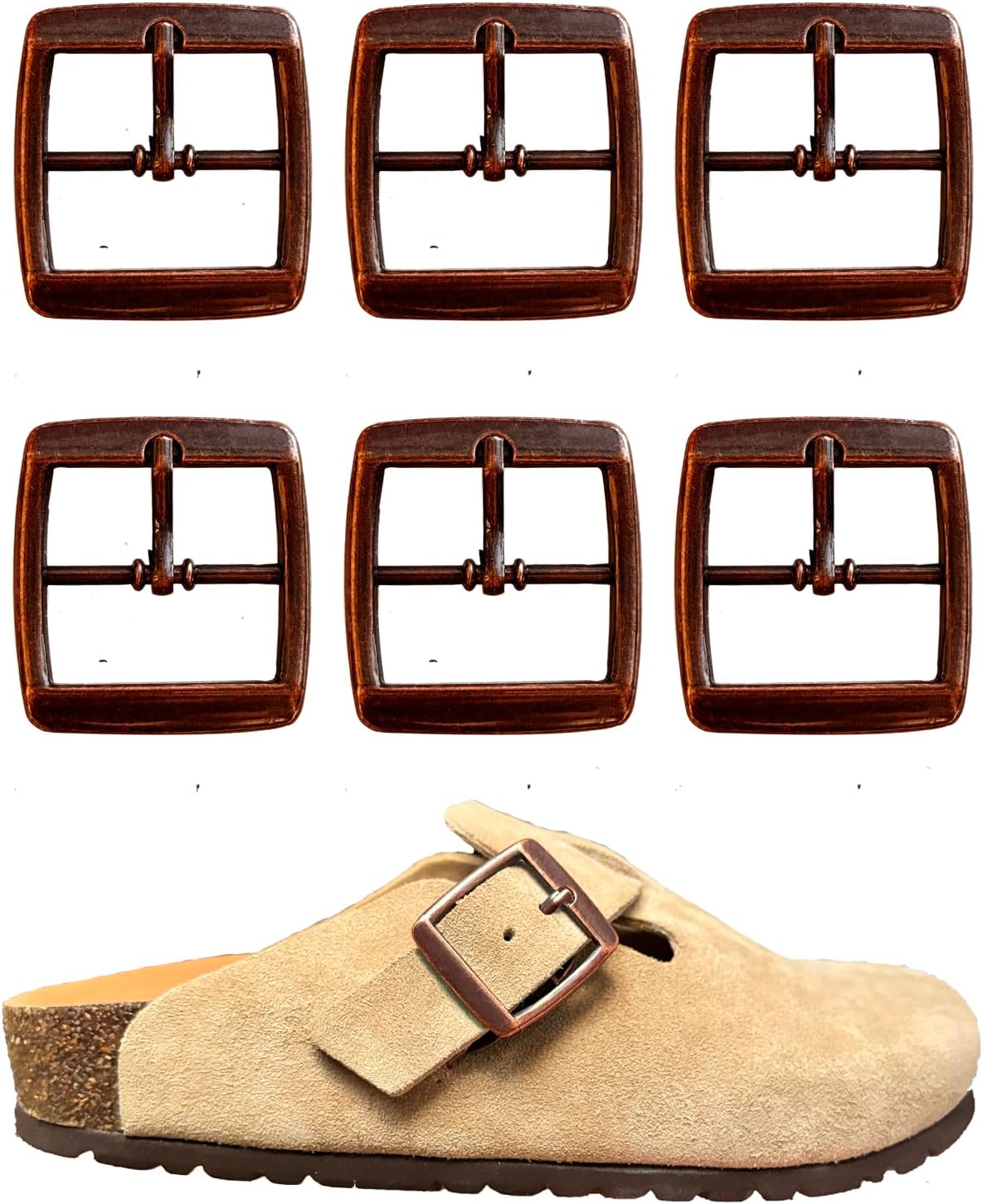 Lopau Replacement Rivets for Boston Tokio Mules Clogs Shoes, Replacement Button for Suede Cork Clog Potato Shoes, Footbed Clogs Repair Parts Women Men
