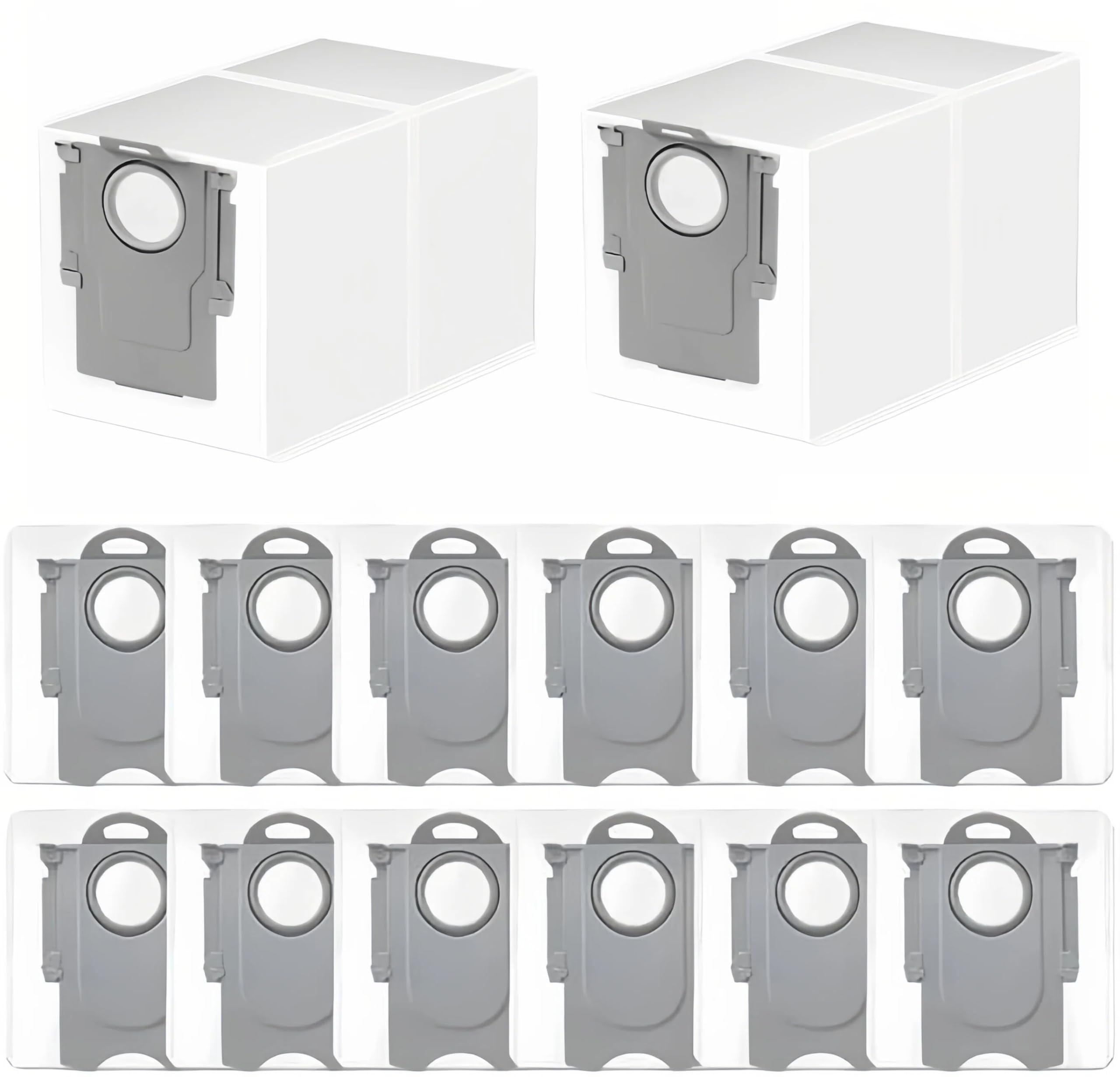 14-Pack 3L Dust Bags for Roborock Qrevo Series QV35S/QV35A, S, Pro, Curv, Edge & S5V — image 1