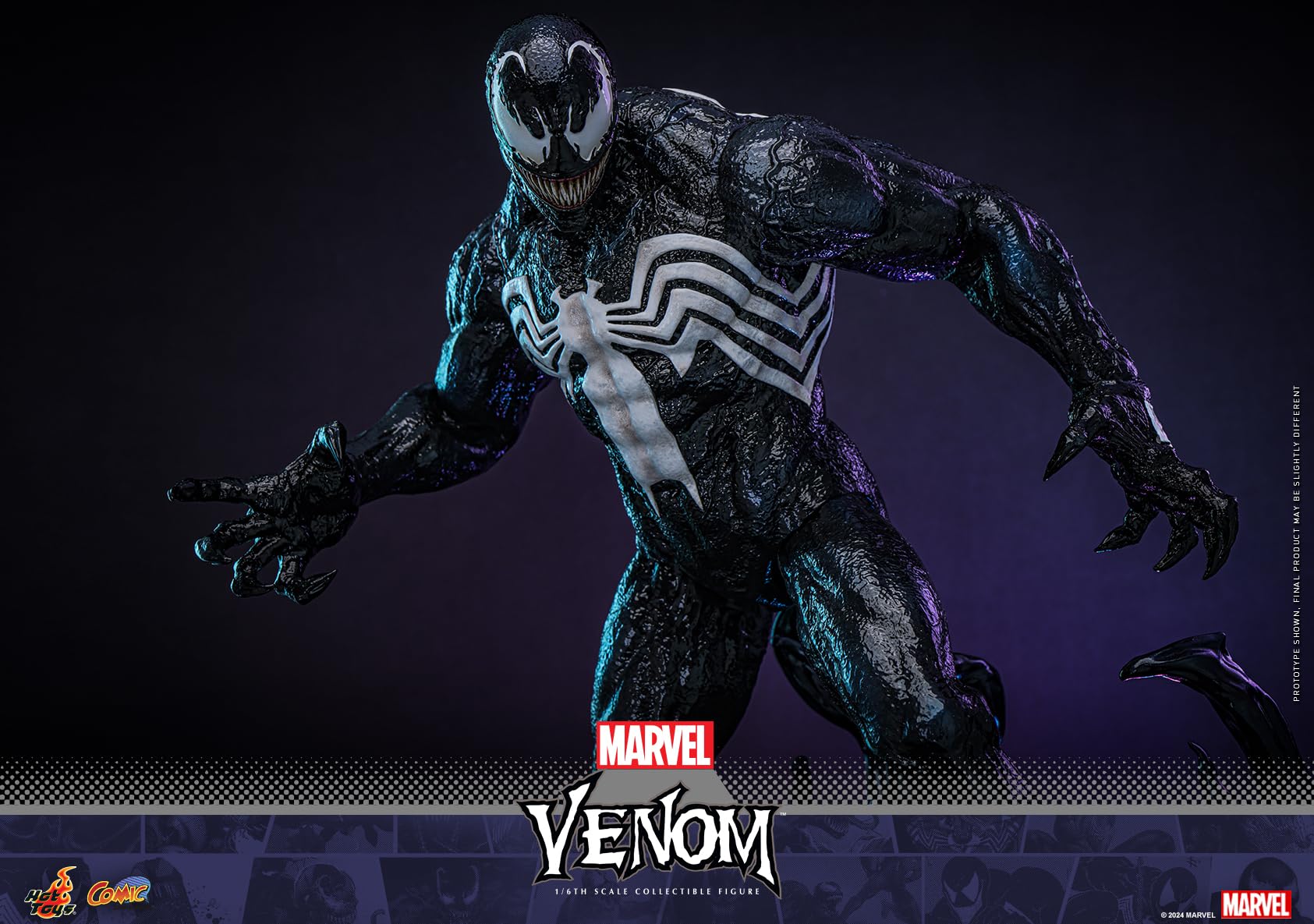 Cómic obra maestra Marvel Comics Venom escala 1/6