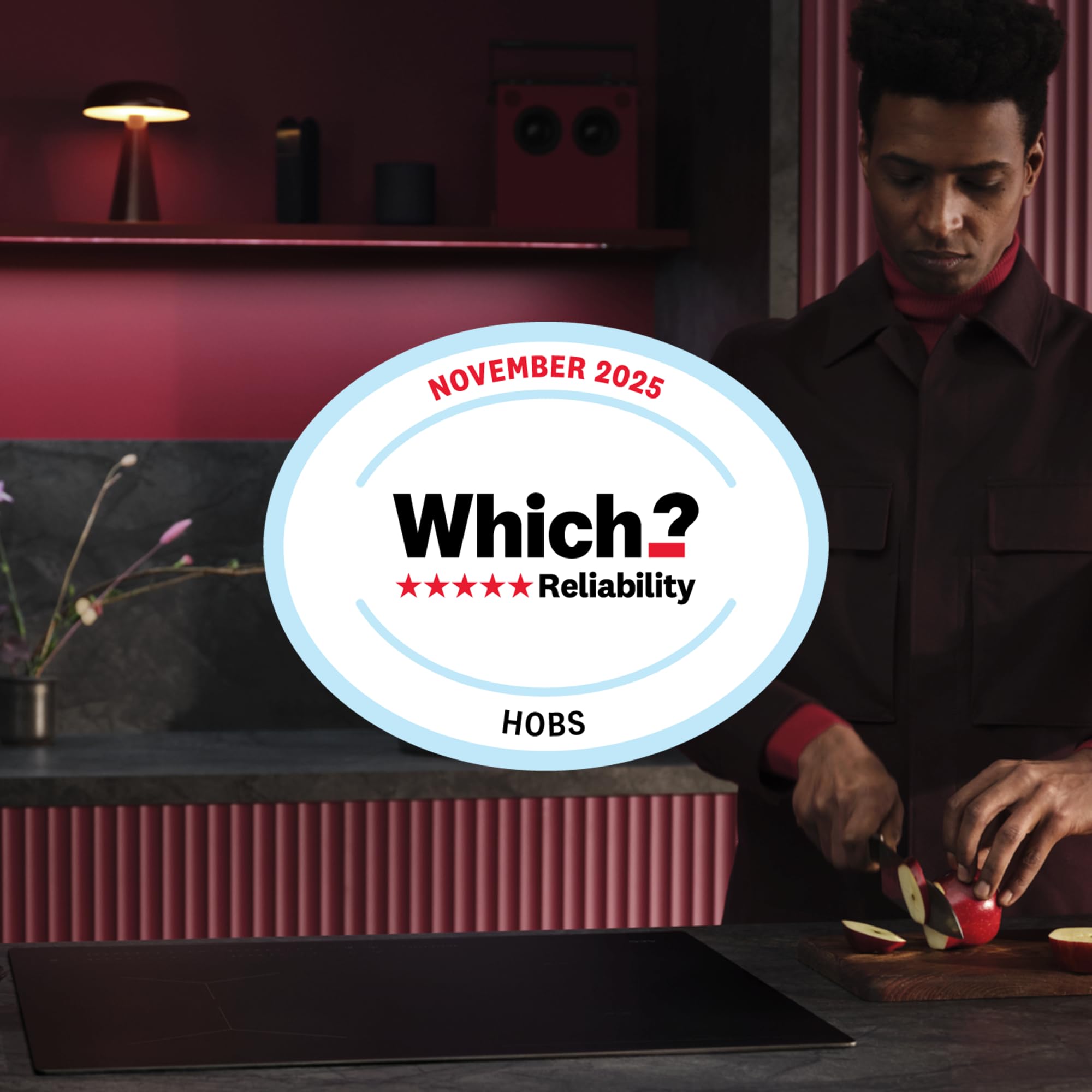 AEG 3000 Series Radiant Hob, Ceramic Hob, HRX64360C, 4 Cooking Zones, 60cm, Touch Control, Gas on Glass, Residual Heat Indicators, Built-in Hob, Black — view 2