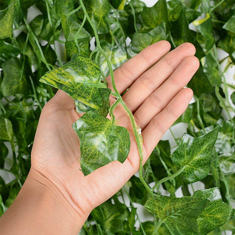 Tdas Artificial Ivy Garlands Leaves Greenery Hanging Vine Creeper Plants for Home Decor Main Door wall Balcony Office Wedding Decoration Party Festival Craft -Each 6.7 ft (24 Pcs) 2