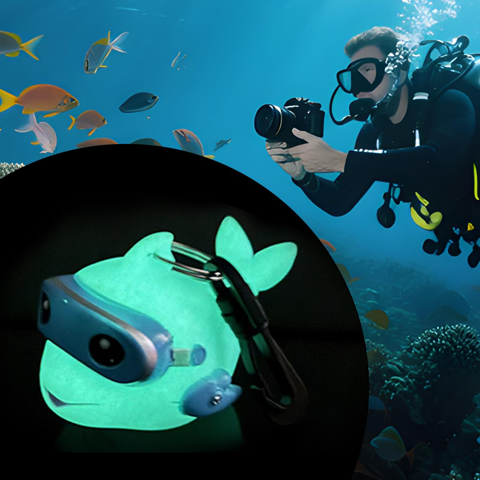 Protector de punta de Buceo Delfín de dibujos animados antipolvo