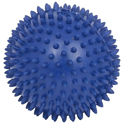 Star Ball for Dogs-Large | Natural Rubber Spiked Ball Dog Chew Toy | Puppy Teething Toy | Star Ball with Hole Available for Small/Medium/Large/Ex-Large Dogs