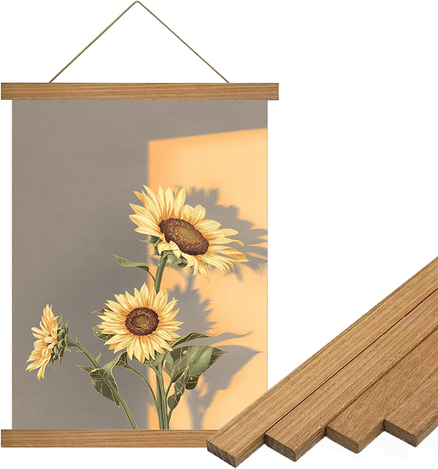 Poster Hanger, DIY Wooden Photo Frame Wood Frame Wall Hanger