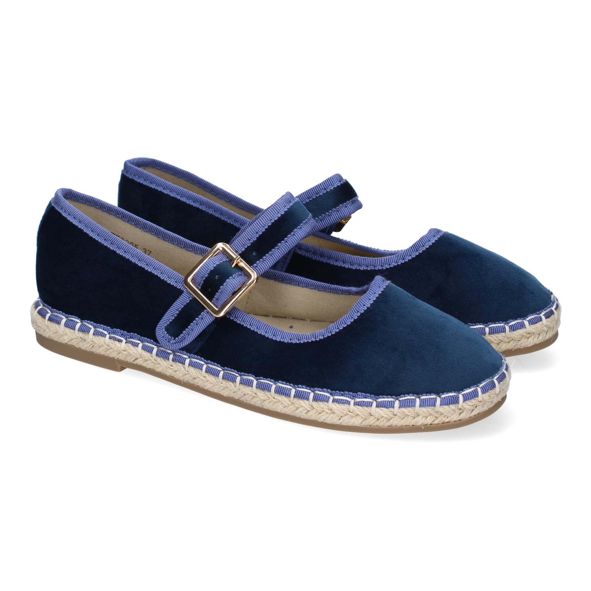 shoes&blues.es Bailarina Alpargata de Mujer con Yute, Comodas, Diseno Moderno y Cierre de Hebilla para un Ajuste Comodo, Ideales para Primavera-Verano.