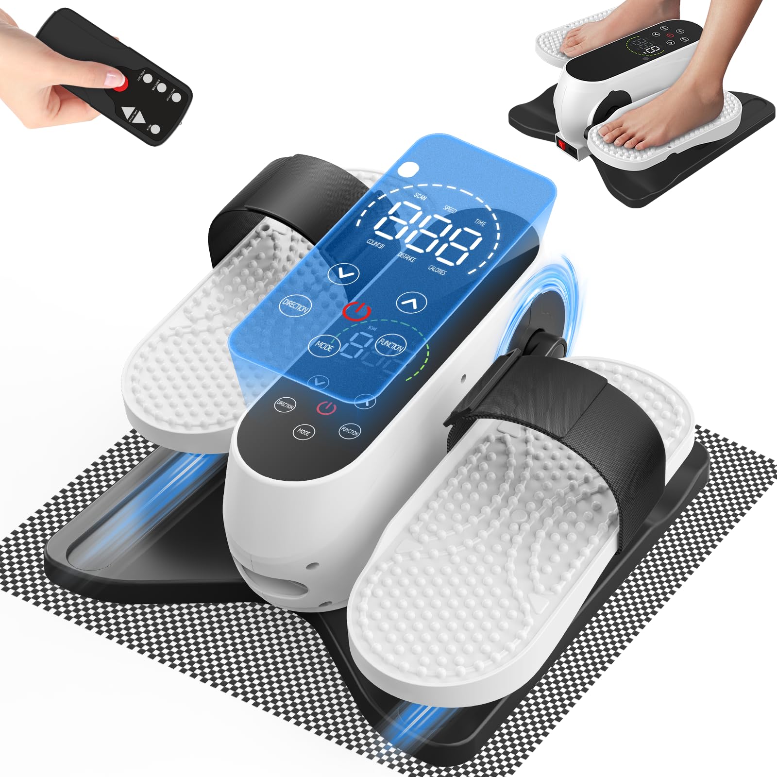 Photo 1 of ***FOR PARTS ONLY/ BROKEN*** Under Desk Elliptical Machine for Senior, Quiet Motorized Leg Exerciser with Smart Remote, Pedal Exerciser with 12 Adjustable Speeds for Auto/Manual Modes, LCD Monitor, Easy to Use for Home Office