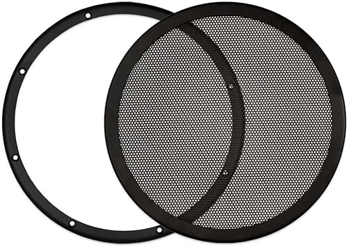 Goldwood Snap On - Altavoz de malla de acero para subwoofer de 10 pulgadas, color negro (SGM10)