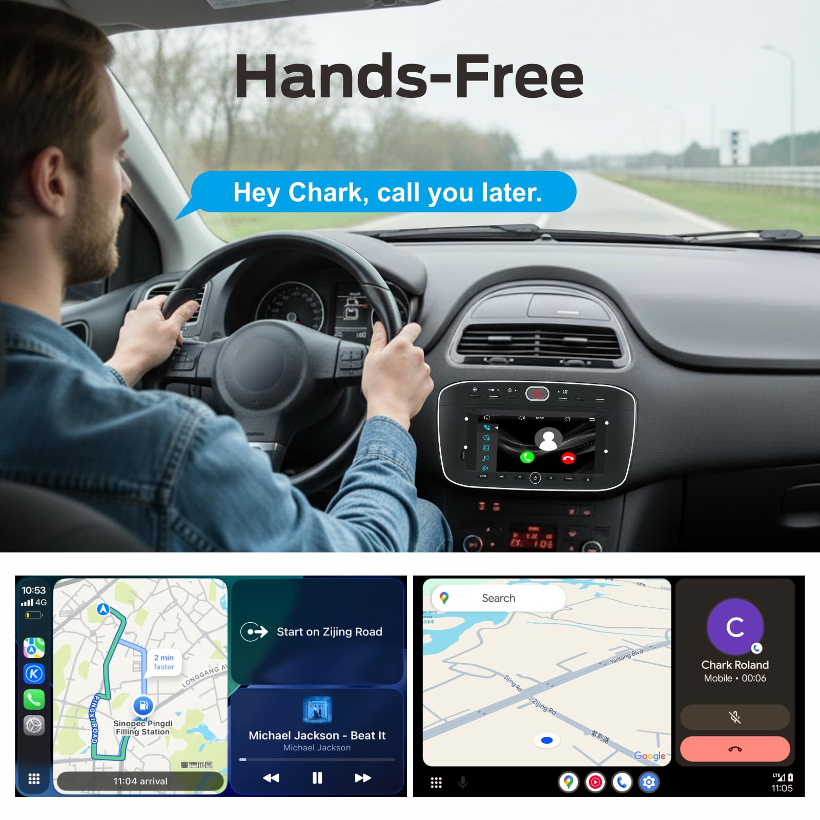 Autoradio Linux per Fiat Punto(2010-2016) Linea(2012-2015) con CarPlay Wireless e Android Auto, avvio in 2 secondi, comandi fisici tramite manopola, audio di livello OEM, installazione Plug & Play