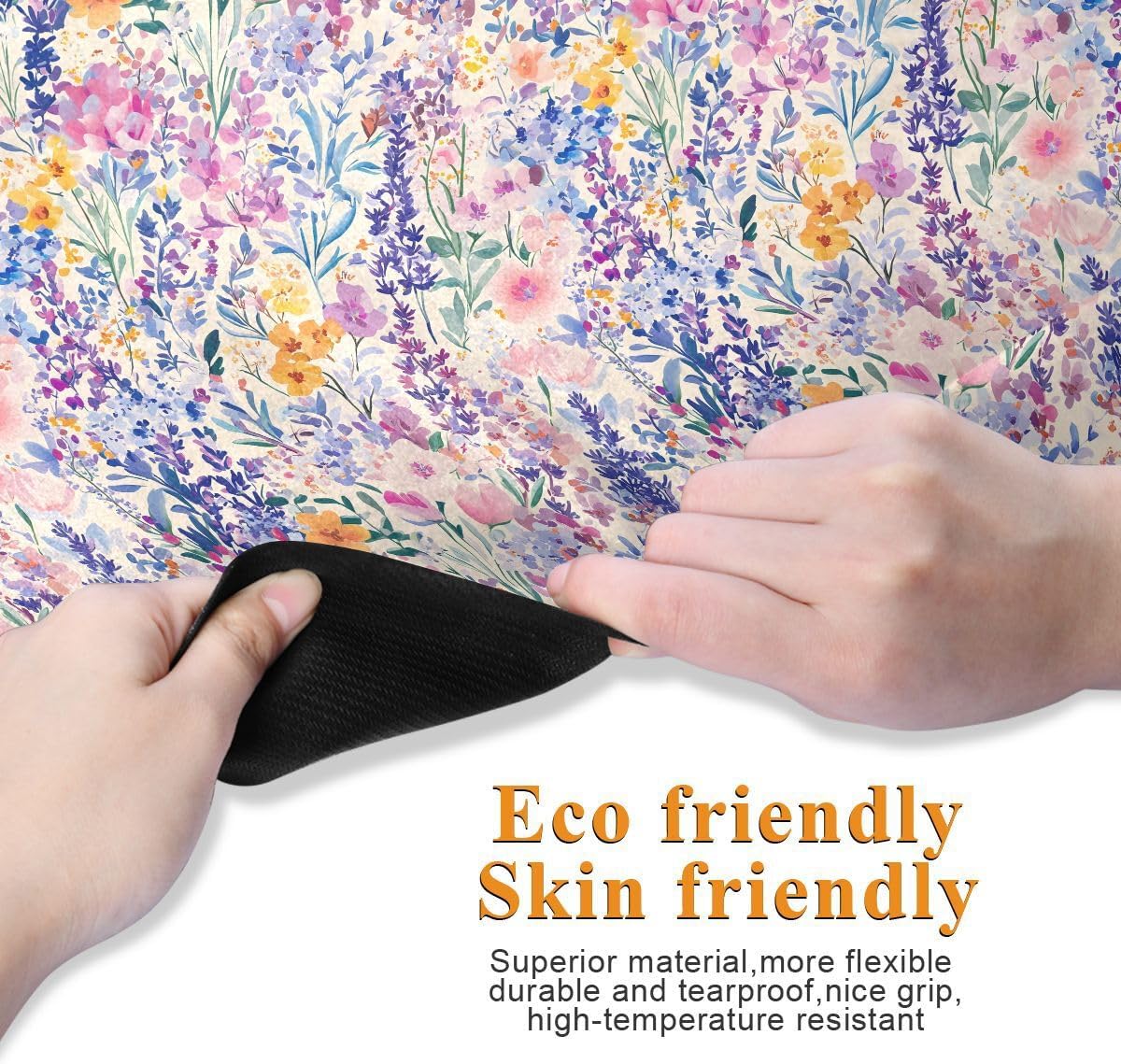 ALAZA Beautiful Lavender Flowers in A Garden Yoga Mat Non Slip Fitness Exercise Mat, Workout Mat for Yoga, Pilates and Floor Exercises