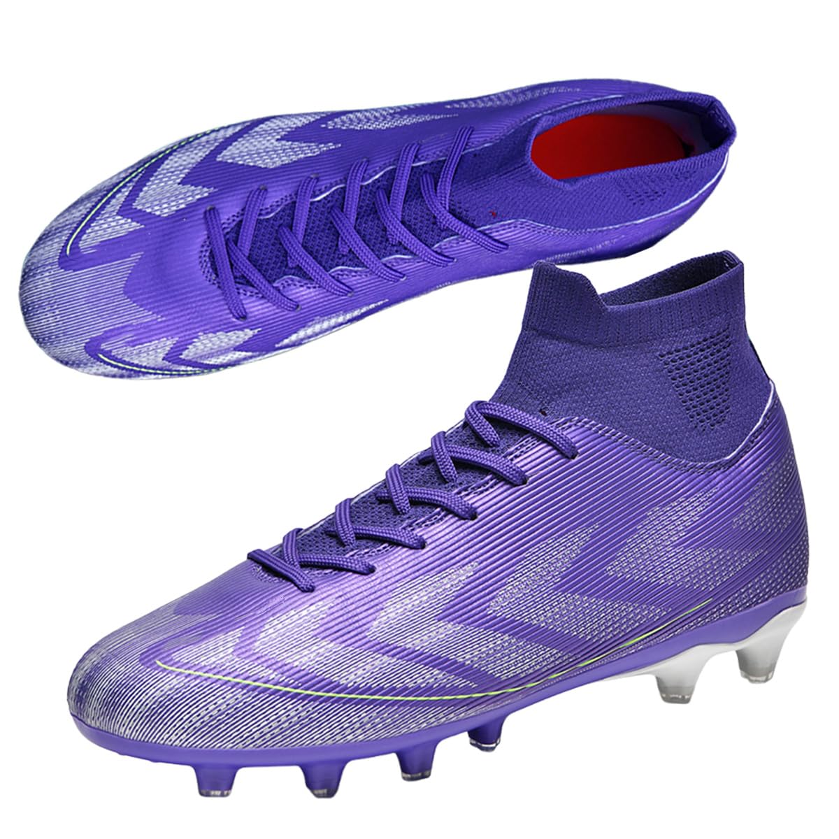 HESBITEUL Soccer Cleats Firm Ground: Unisex FG Football Shoe