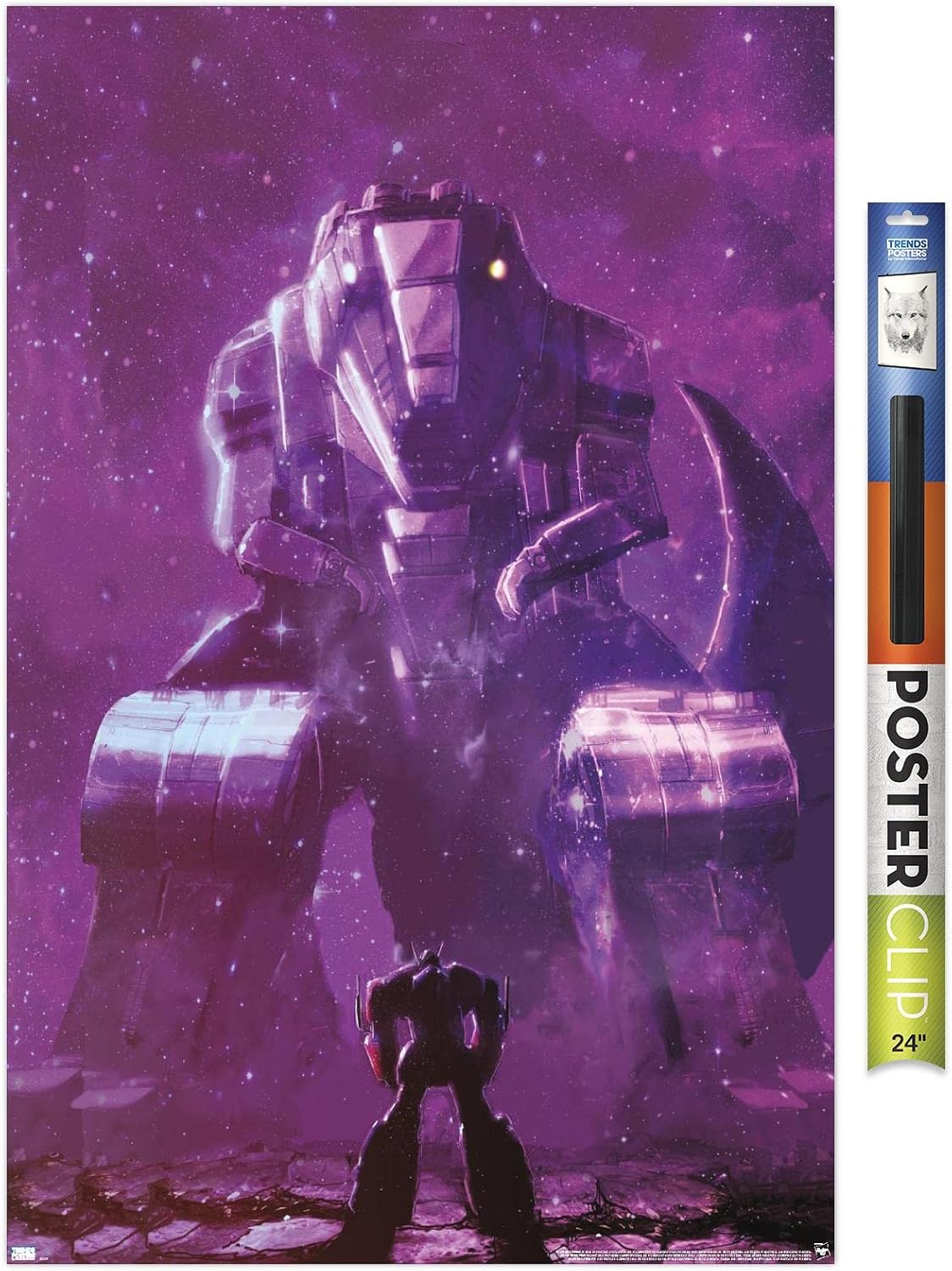Trends International Hasbro Transformers - Grimlock Wall Poster, 14.725" x 22.375", Barnwood Framed Version