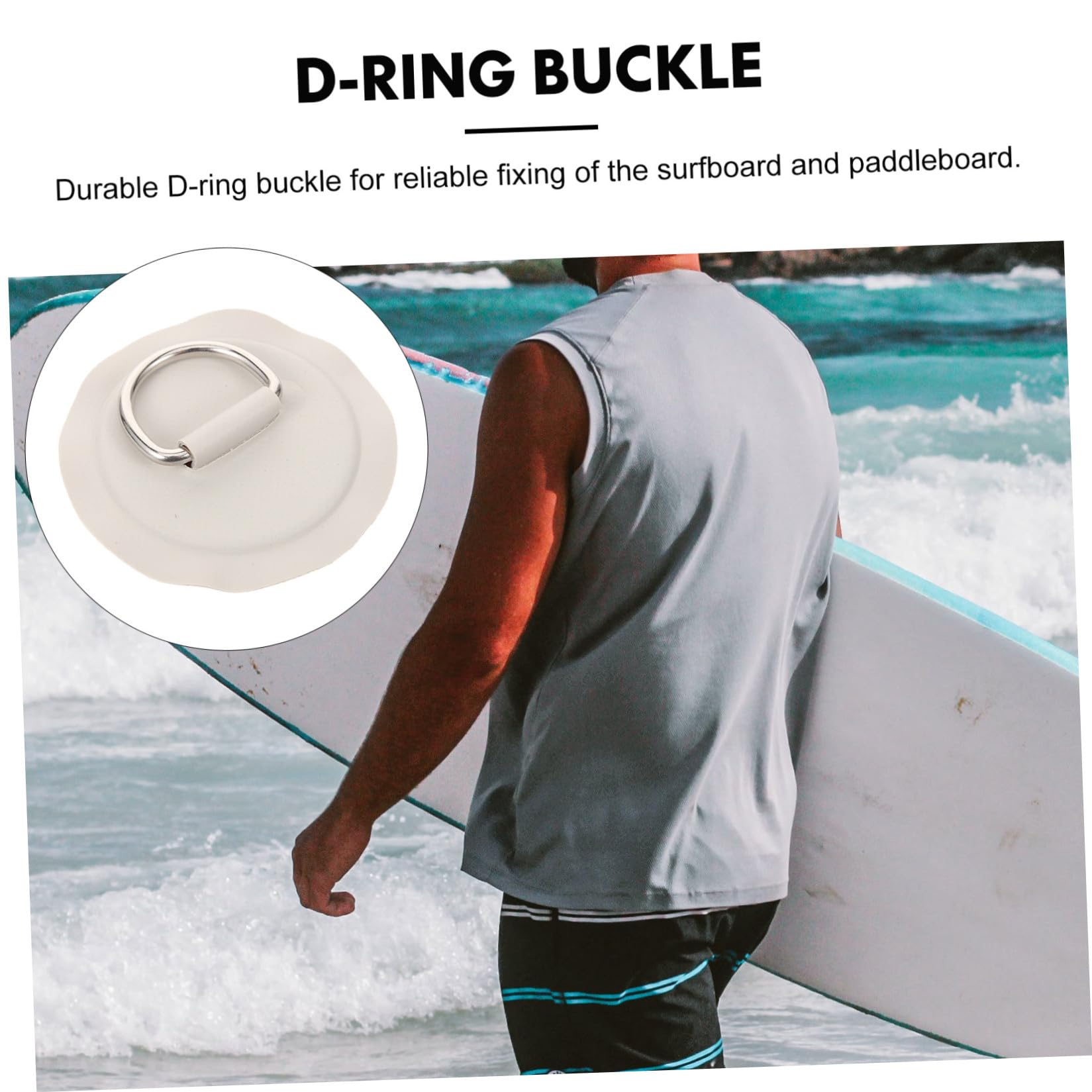 Operitacx 16 Pièces Boucle de Cordon de Paddleboard en PVC, Fixation | Design Portable à Boucle, Gain de Place, pour Océan et Lac, Compatible Bateau