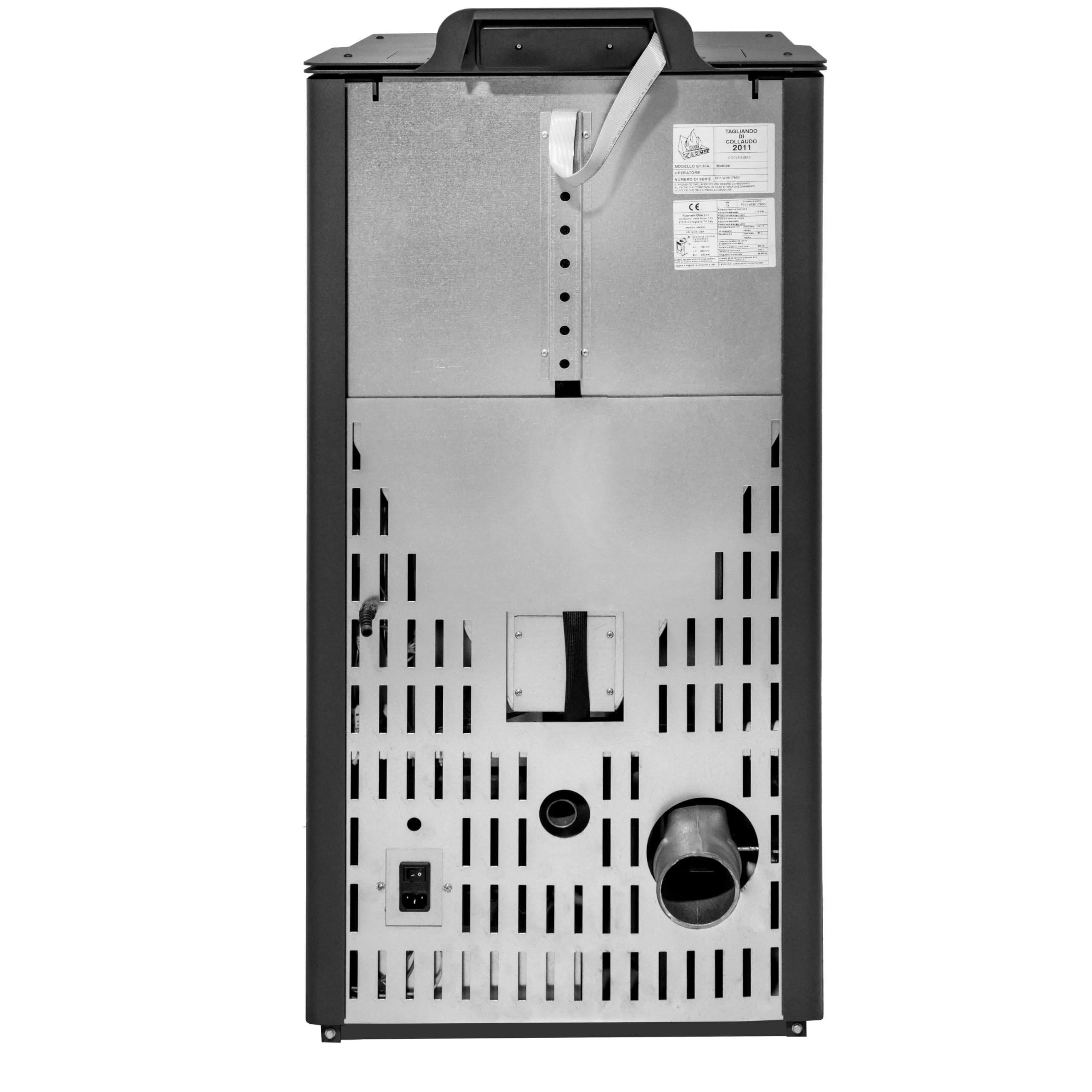 EIDER BIOMASA – Estufa de Pellets MATILDE 10 kW – Calienta hasta 250 m³ – Tolva 24 kg – Rendimiento 88% – Bajo Consumo – Programación Semanal – Display Digital – Salida 80 mm