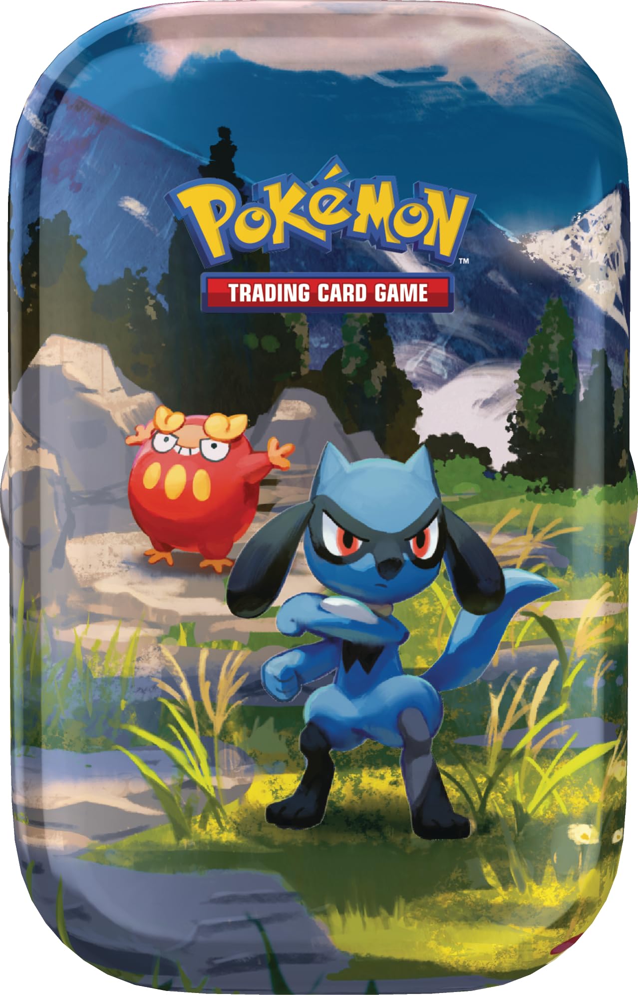 Pokémon: Minilata Megaevolución-Héroes Ascendentes: Riolu y Darumaka (1 Pegatina, 1 Tarjeta Pokémon ilustrada y 2 Sobres de Mejora) - 2