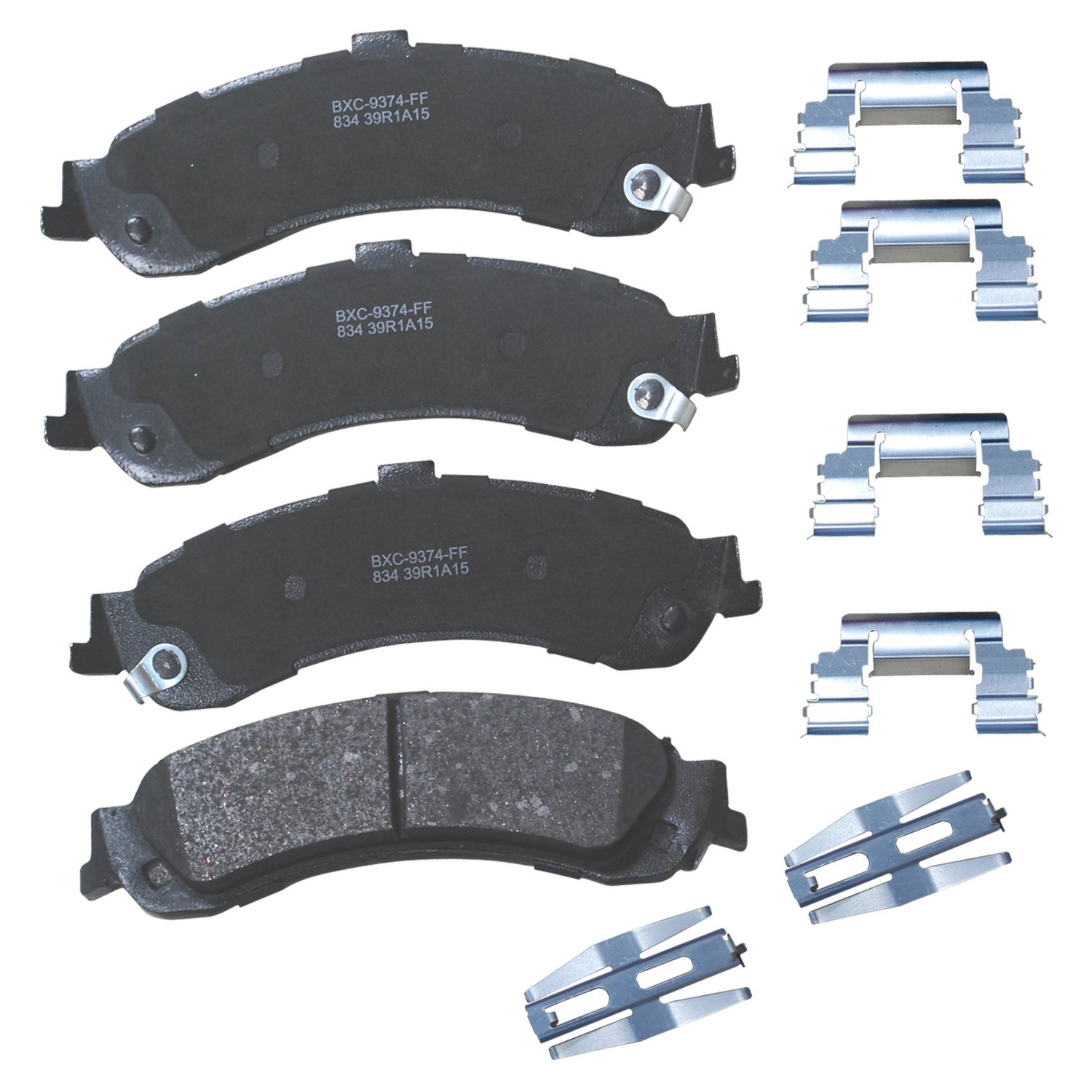 Bendix Premium SBC834 Ceramic Rear Brake Pads for Select Models Cadillac Escalade, Escalade ESV, EXT, Chevrolet Avalanche 1500, Silverado Suburban