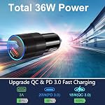 USB C Car Charger 5 Pack, Bangfun 40W Dual Port 12V Car Charger USB C Fast Charge PD 3.0 Cigarette Lighter Adapter Plug for iPhone 16 15 14 13 12 11 Pro Max Pad, Galaxy S25 S24 S23, Pixel 8/7(Black)