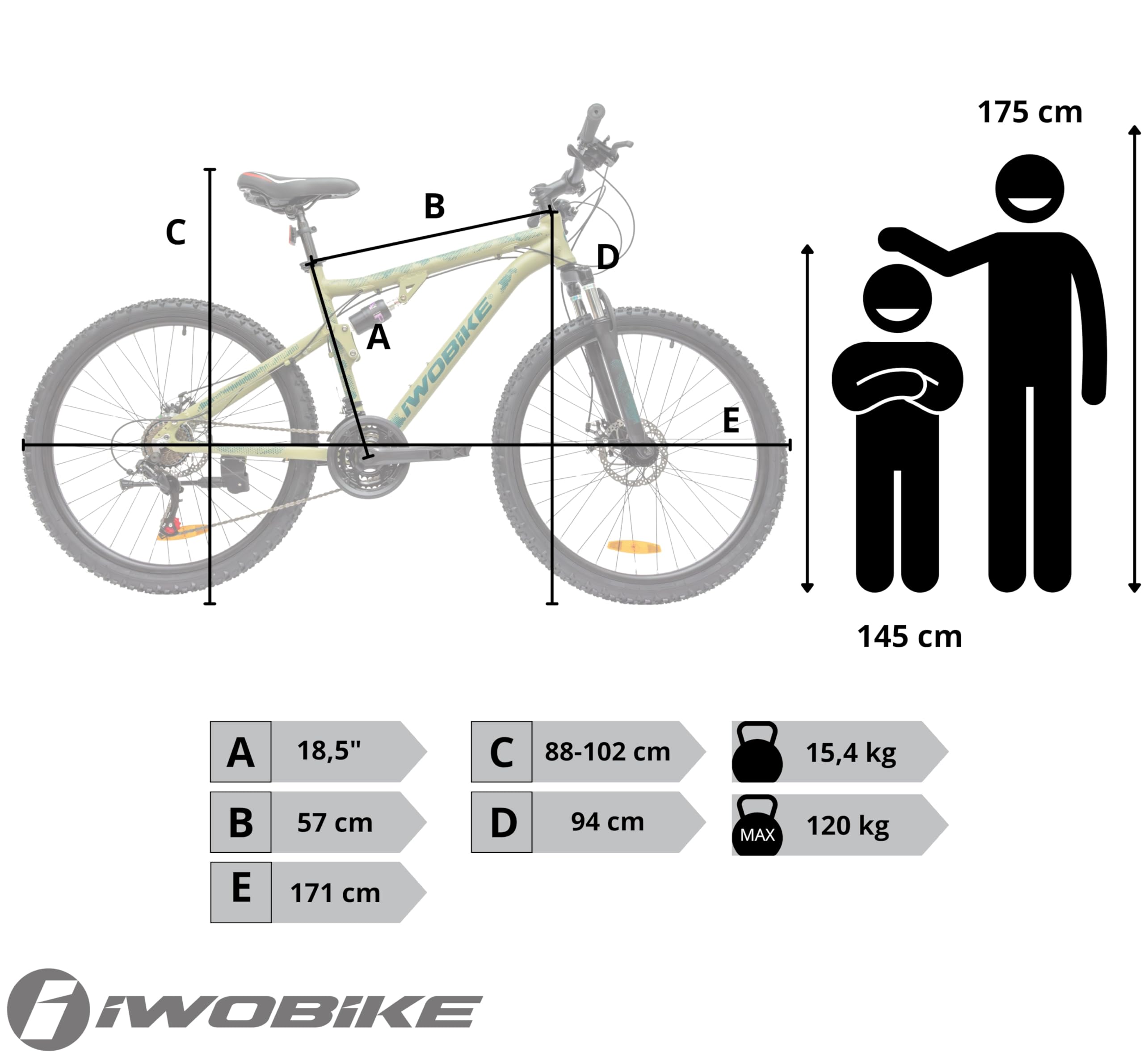 Rower Górski, 26 Cali, Khaki Mat z Zielonymi Akcentami, Męski | Rower Górski, 26 Cali, Khaki Mat z Zielonymi Akcentami, Męski, 21 Biegów, Rama Aluminiowa 47cm, Amortyzacja Sprężynowa, Hamul