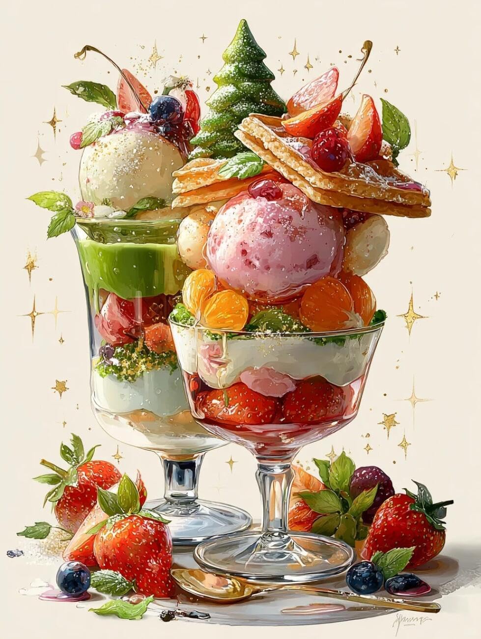 Rqwybcaxn Bead Embroidery Kits Fruit Cake 40x50cm