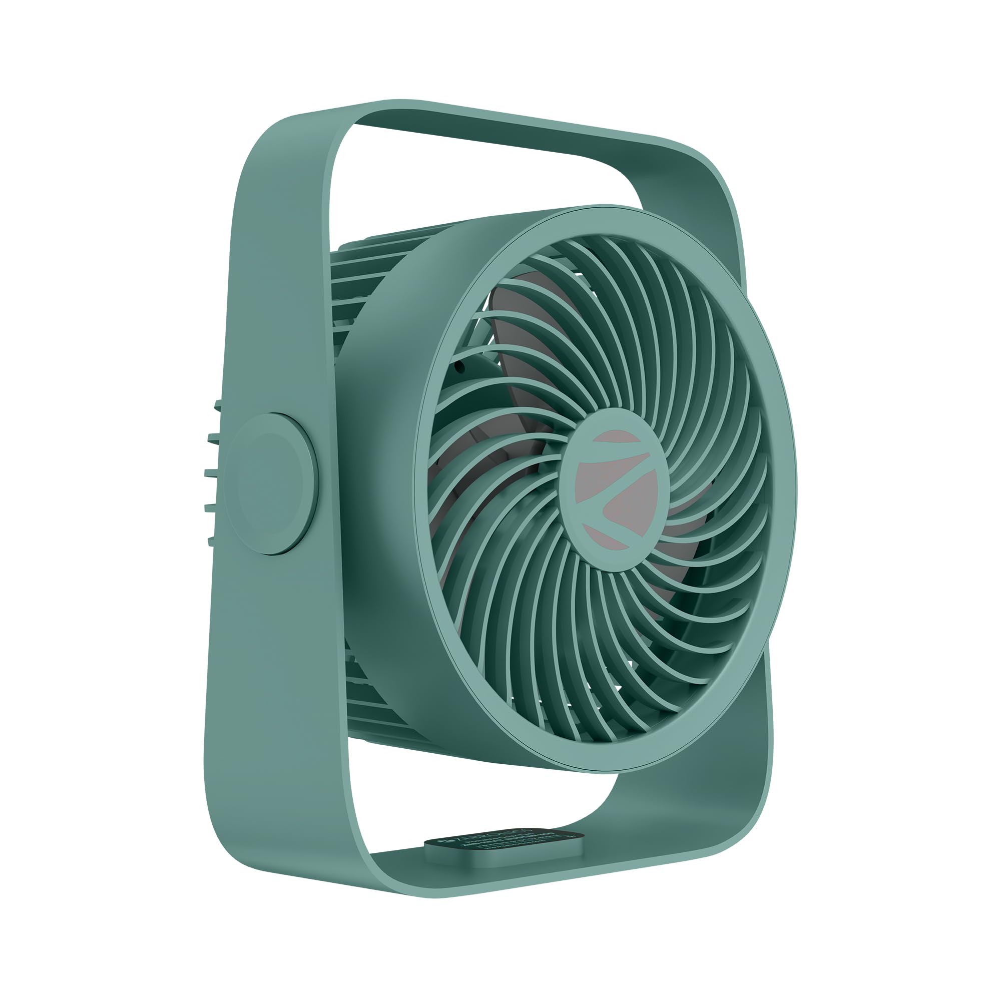 Zebronics Heat Buster 300, Portable Desk Fan, Upto 13h Backup, 3600mAh Rechargeable Battery, 360° Rotatable fan, 4 Speed + 1 Breeze Mode, Wall-Mountable, for Travel, Office, Home (Teal Green)-picture-23