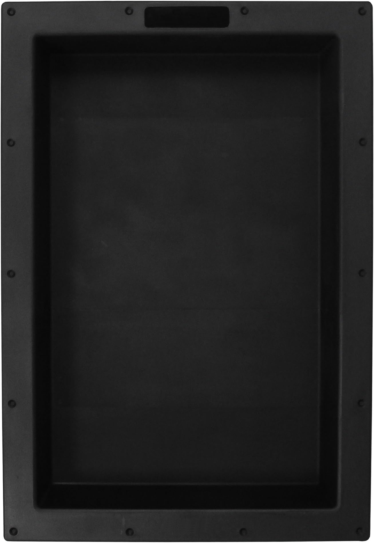 eModernDecor Over Mount Installation SHOWER CUBE Ready For Tile Waterproof Leak Proof Bathroom Recessed Shower Shelf Shower Niche Organizer Storage For Shampoo and Toiletry Storage (25" x 17", Black)