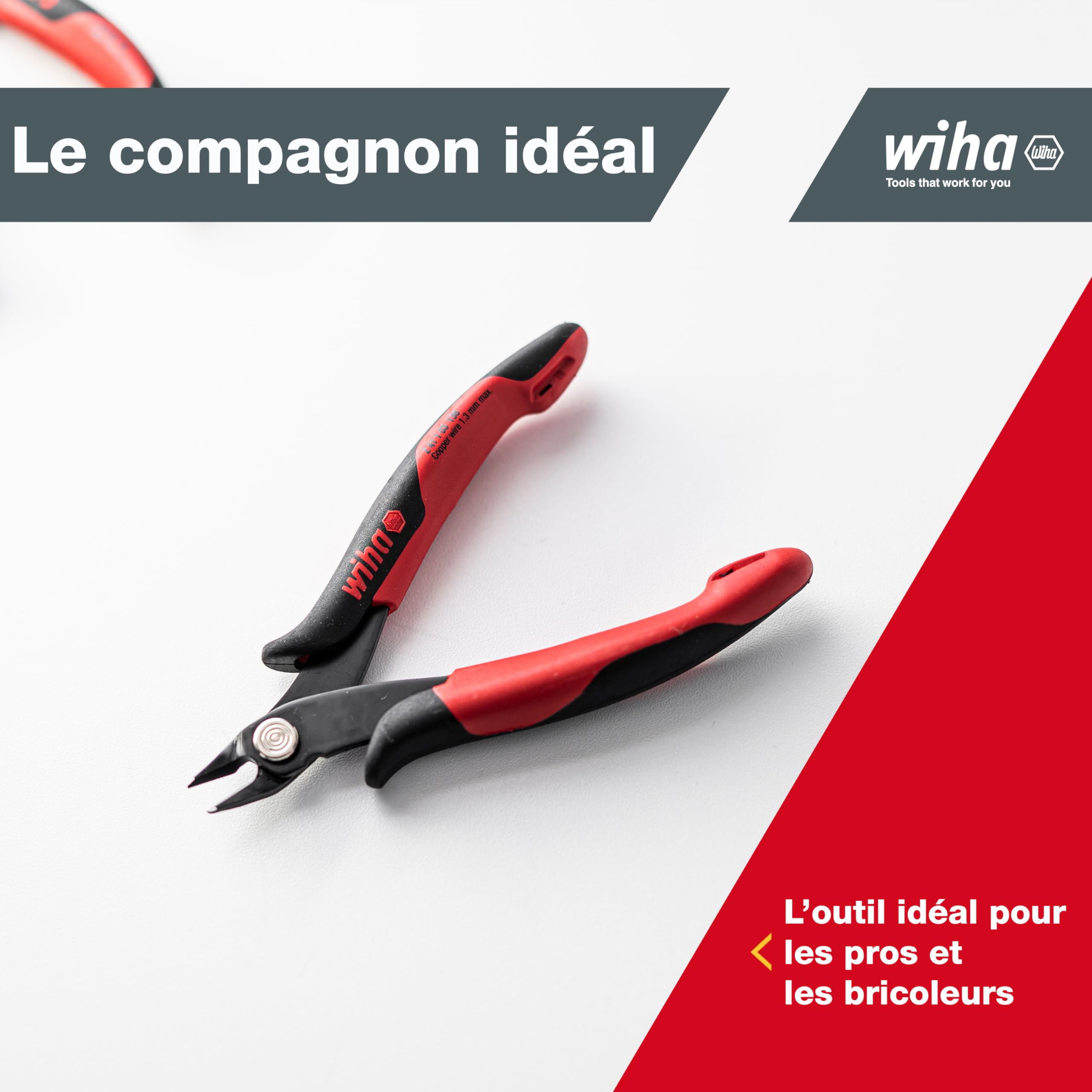 WIHA 26818 - Alicates de corte diagonal Electronic Z 41 1 03 138 mm Electronic Cod. Z41113803