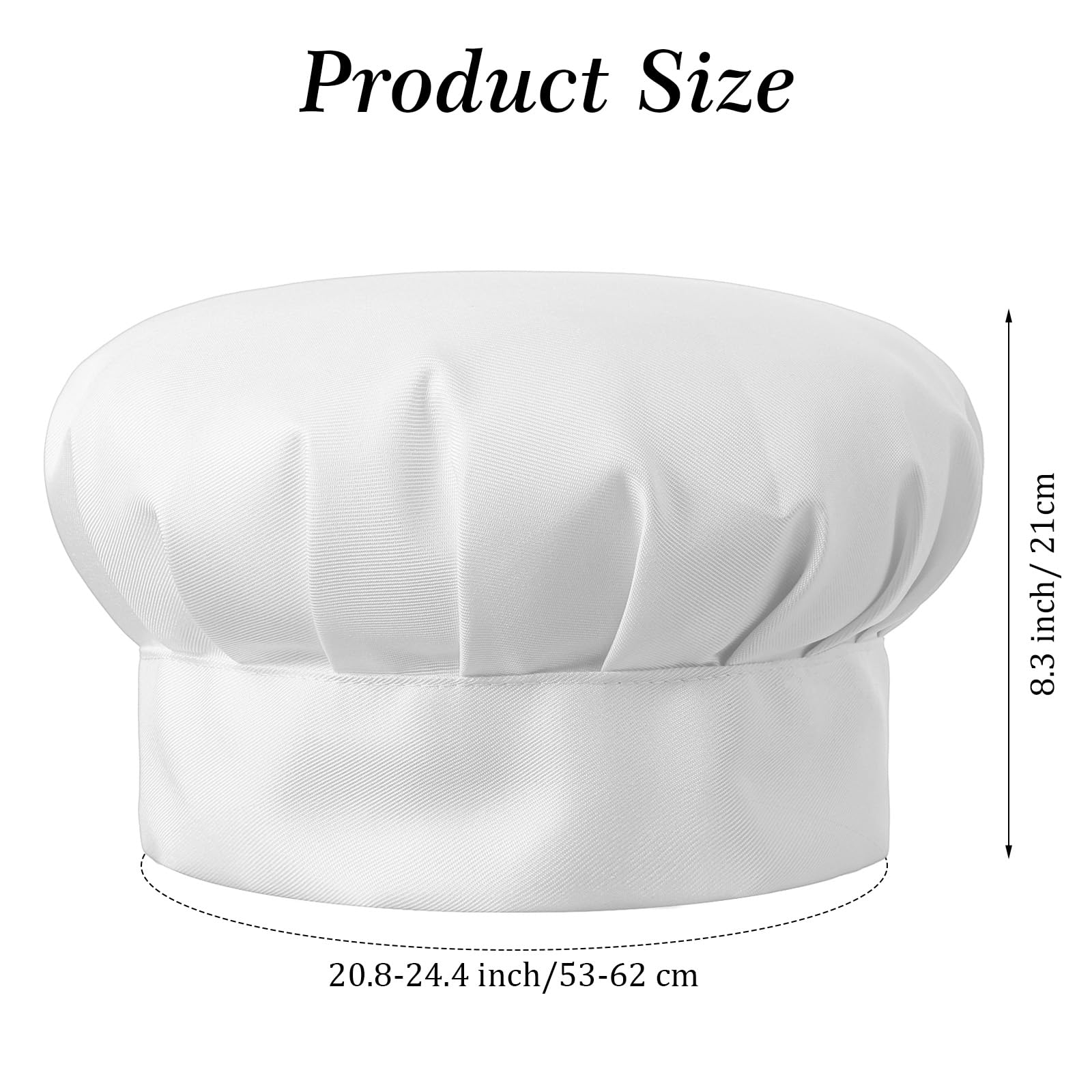 Czapka kucharska, unisex, męska czapka kucharska, damska czapka kucharska, bawełniana czapka kucharska, regulowana czapka kucharska, profesjonalna czapka kucharska, do kuchni, gotowania