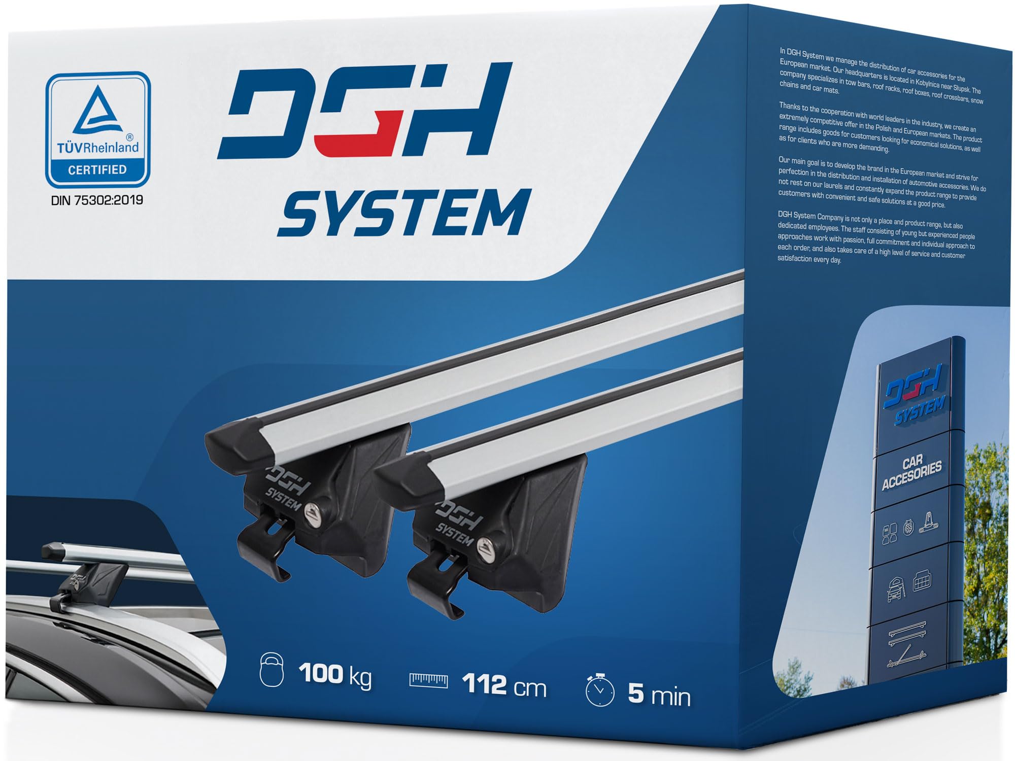 Bagażnik bazowy belki dachowe RELINGI kompatybilne z AUDI A3 8Y Sportback Hatchback 5-drz. od 2020 max 100 kg 120 cm Aluminium