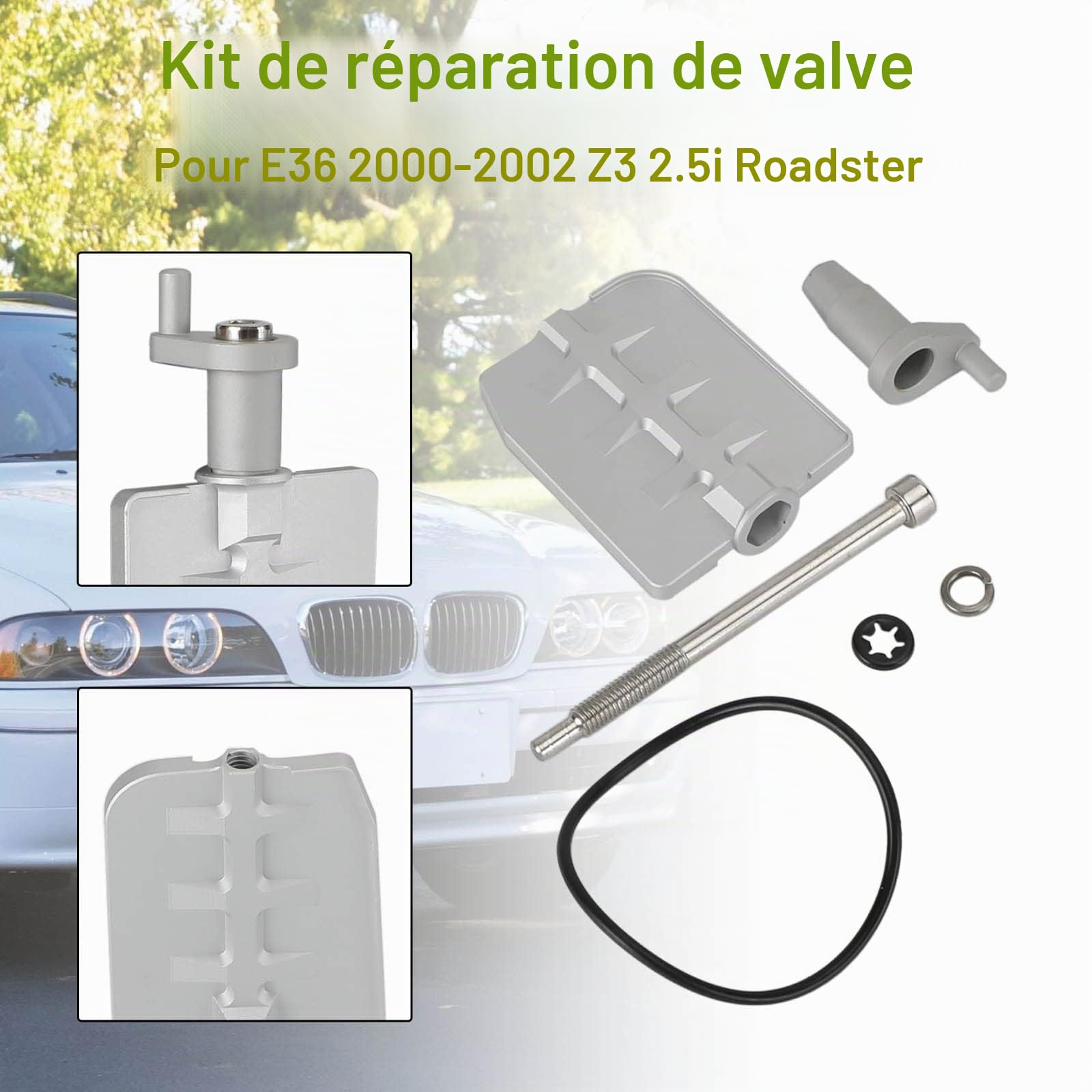 Kit de réparation de Valve Rénovation de cliquetis Adapté pour BMW DISA Rénovation M54 2.2 2.5 Aluminium
