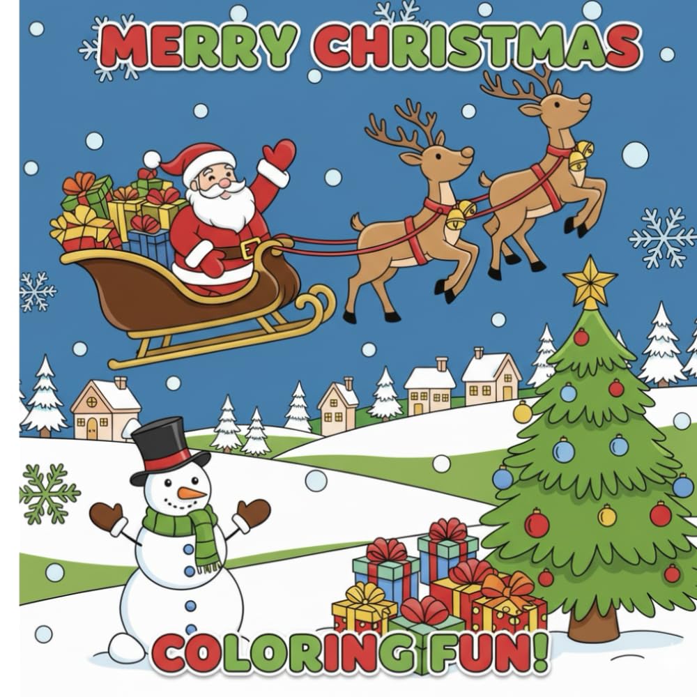 Merry christmas: coloring fun