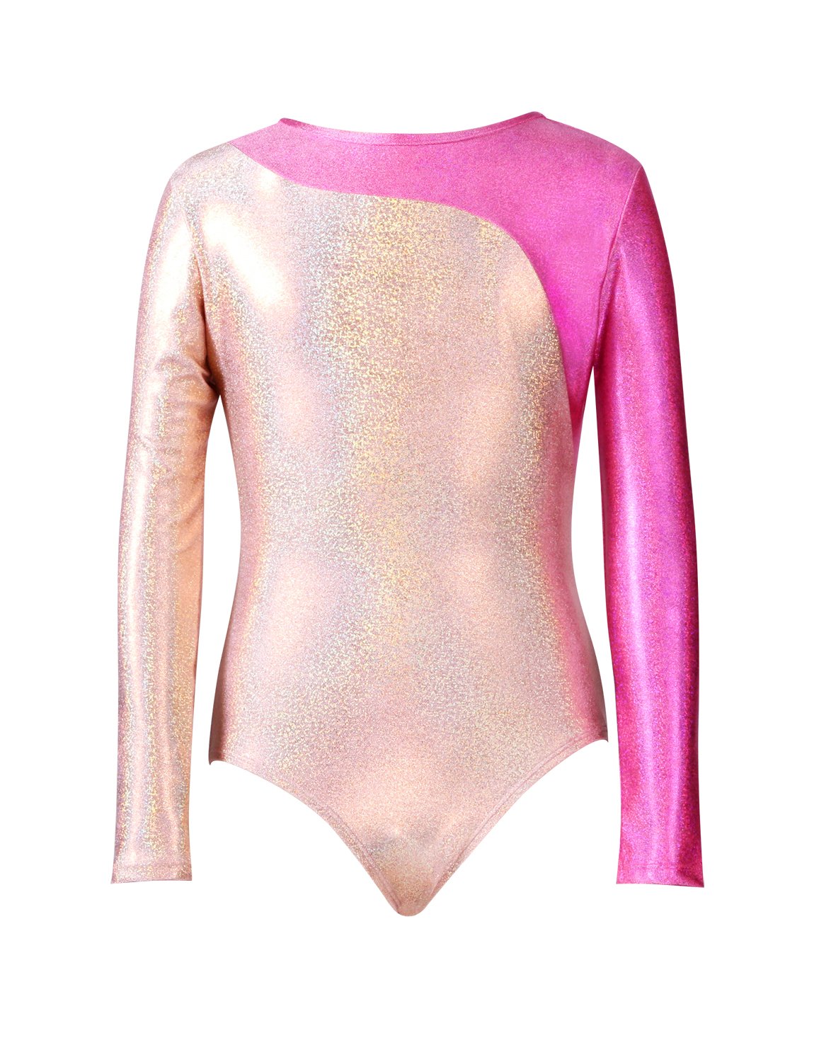 VEVA Long Sleeve Colorblock Competition Leotard