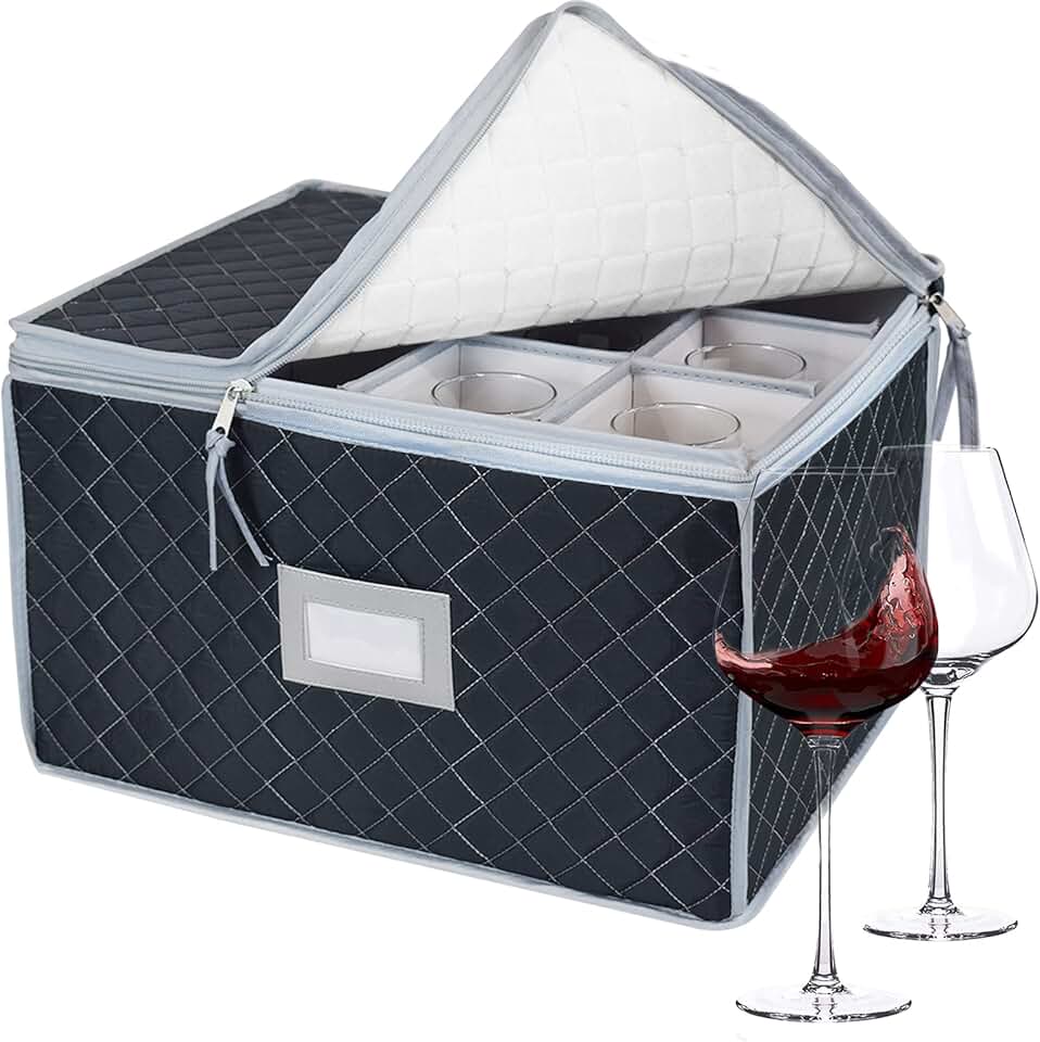 moving boxes wine glasses